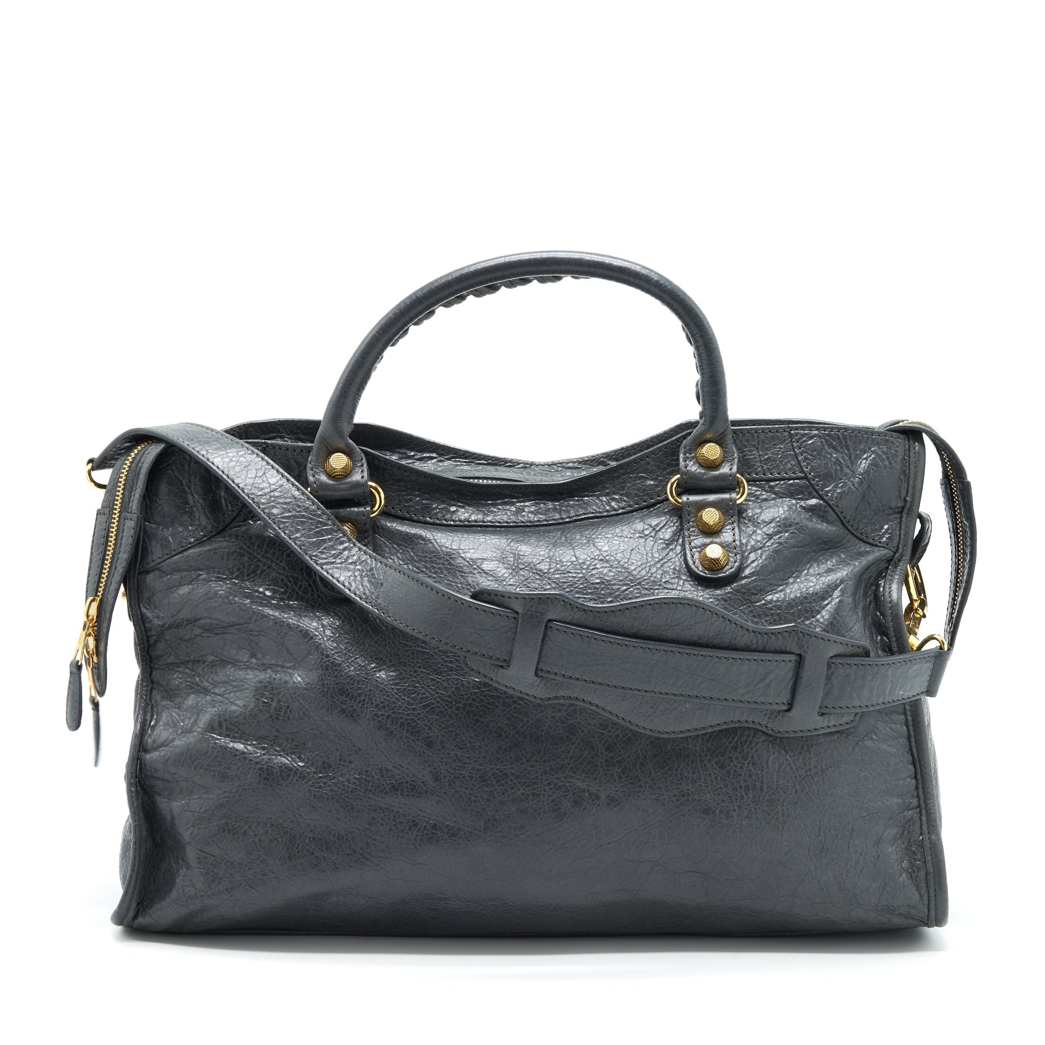 BALENCIAGA CLASSIC CITY BAG GREY GHW