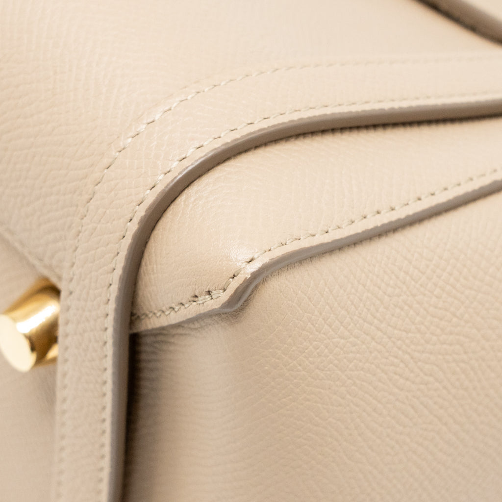 CELINE MINI BELT BAG GRAINED CALFSKIN LIGHT TAUPE GHW