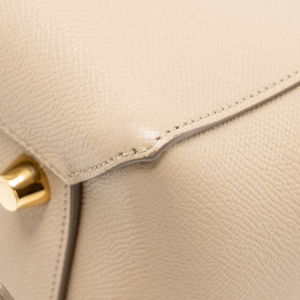 CELINE MINI BELT BAG GRAINED CALFSKIN LIGHT TAUPE GHW