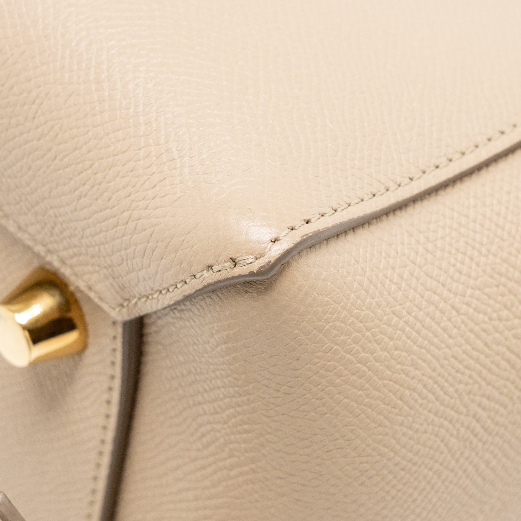 CELINE MINI BELT BAG GRAINED CALFSKIN LIGHT TAUPE GHW