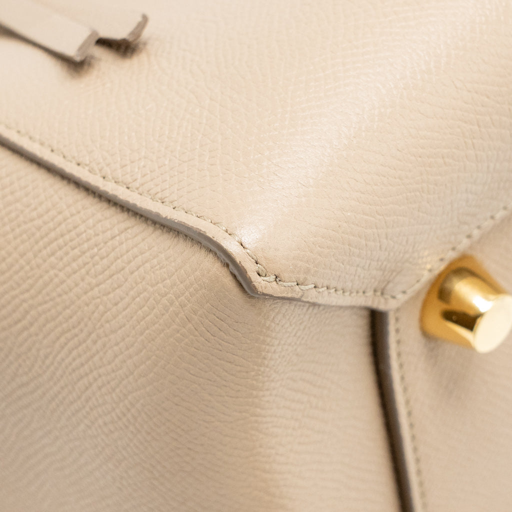 CELINE MINI BELT BAG GRAINED CALFSKIN LIGHT TAUPE GHW