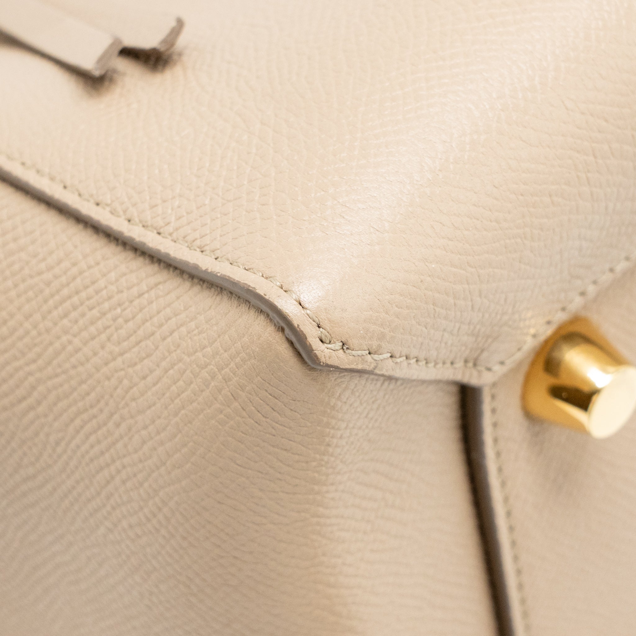 CELINE MINI BELT BAG GRAINED CALFSKIN LIGHT TAUPE GHW