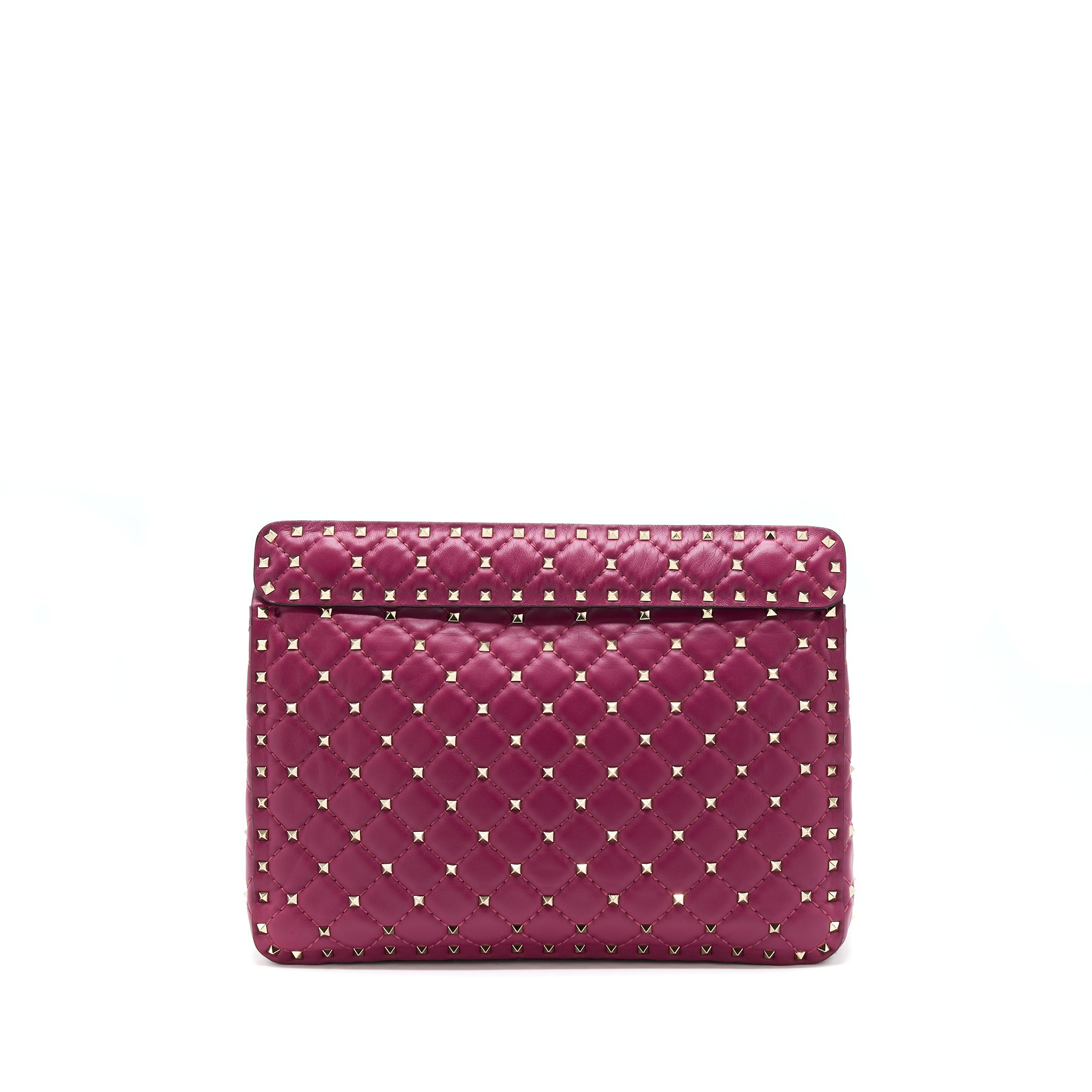 VALENTINO ROCKSTUD SPIKE BAG NAPA PINK GHW