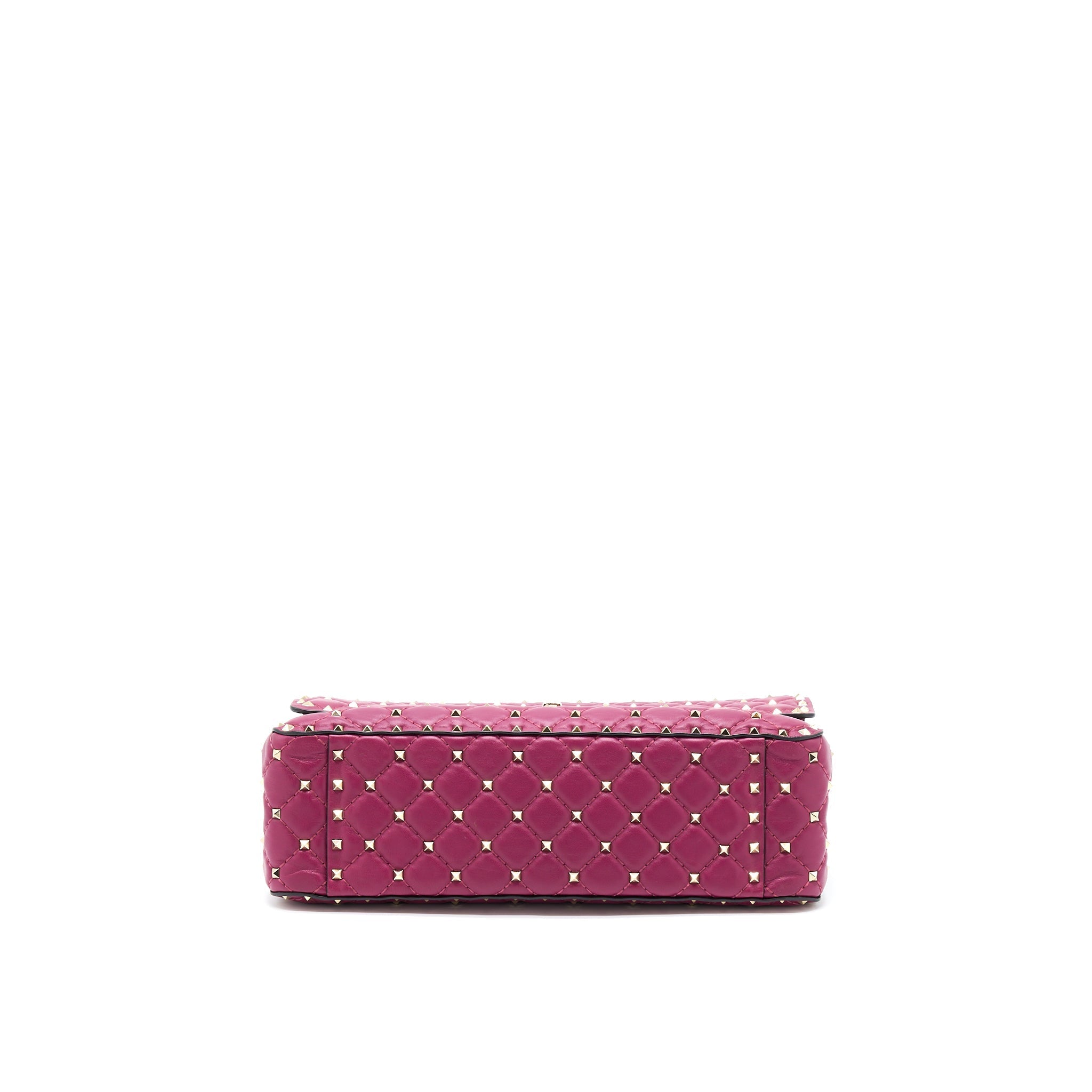 VALENTINO ROCKSTUD SPIKE BAG NAPA PINK GHW
