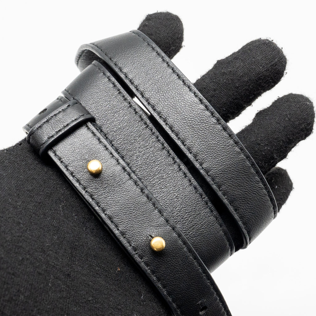 BOTTEGA VENETA INTRECCIO CASSETTE MINI BAG LAMBSKIN BLACK GHW