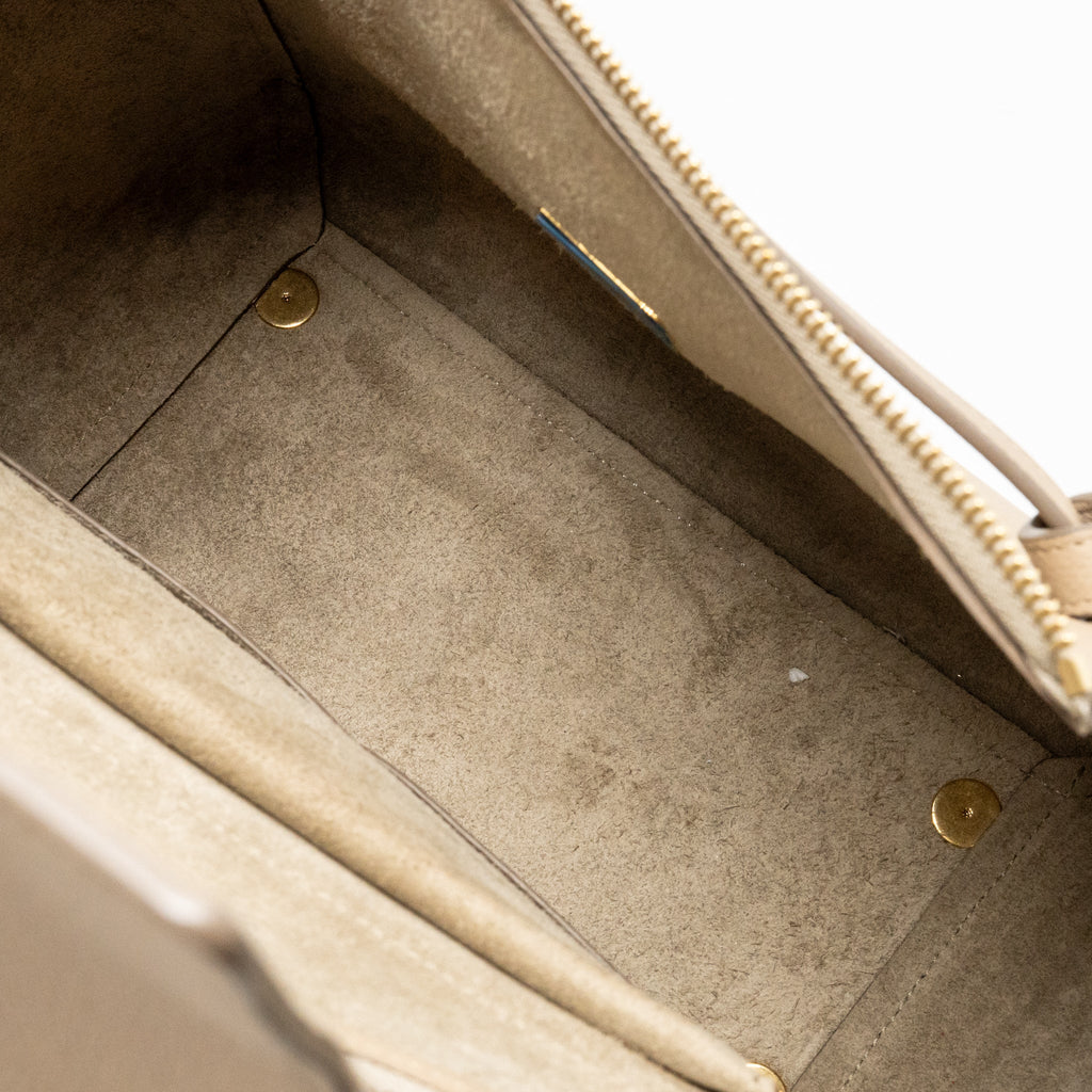 CELINE MINI BELT BAG GRAINED CALFSKIN LIGHT TAUPE GHW