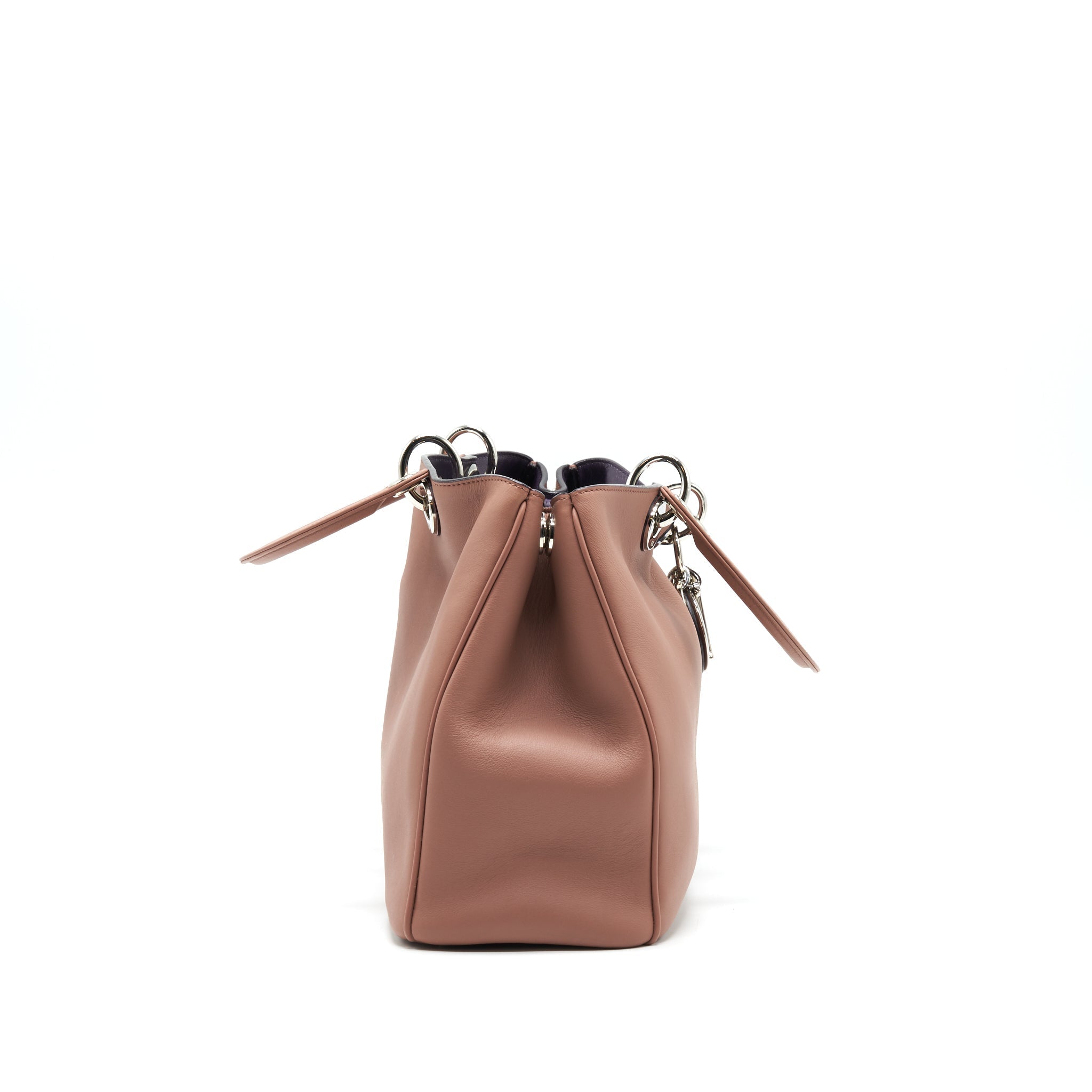 CHRISTIAN DIOR SMALL DIORISSIMO BAG DUSTY PINK/ PURPLER WITH SHW