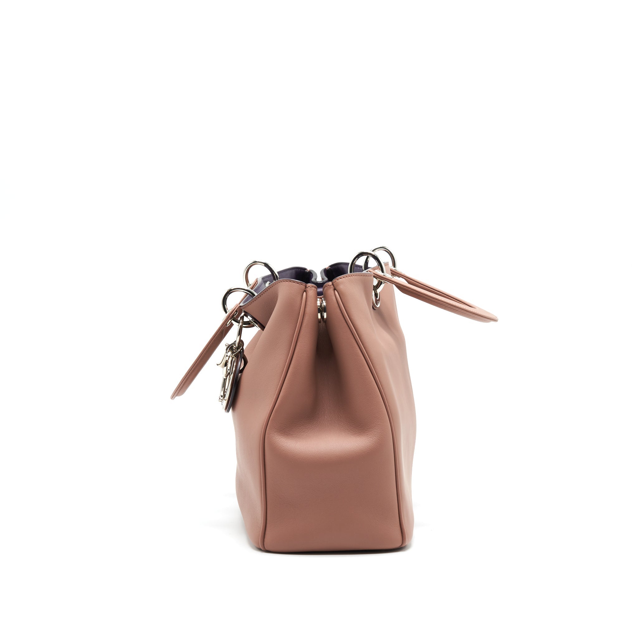 CHRISTIAN DIOR SMALL DIORISSIMO BAG DUSTY PINK/ PURPLER WITH SHW