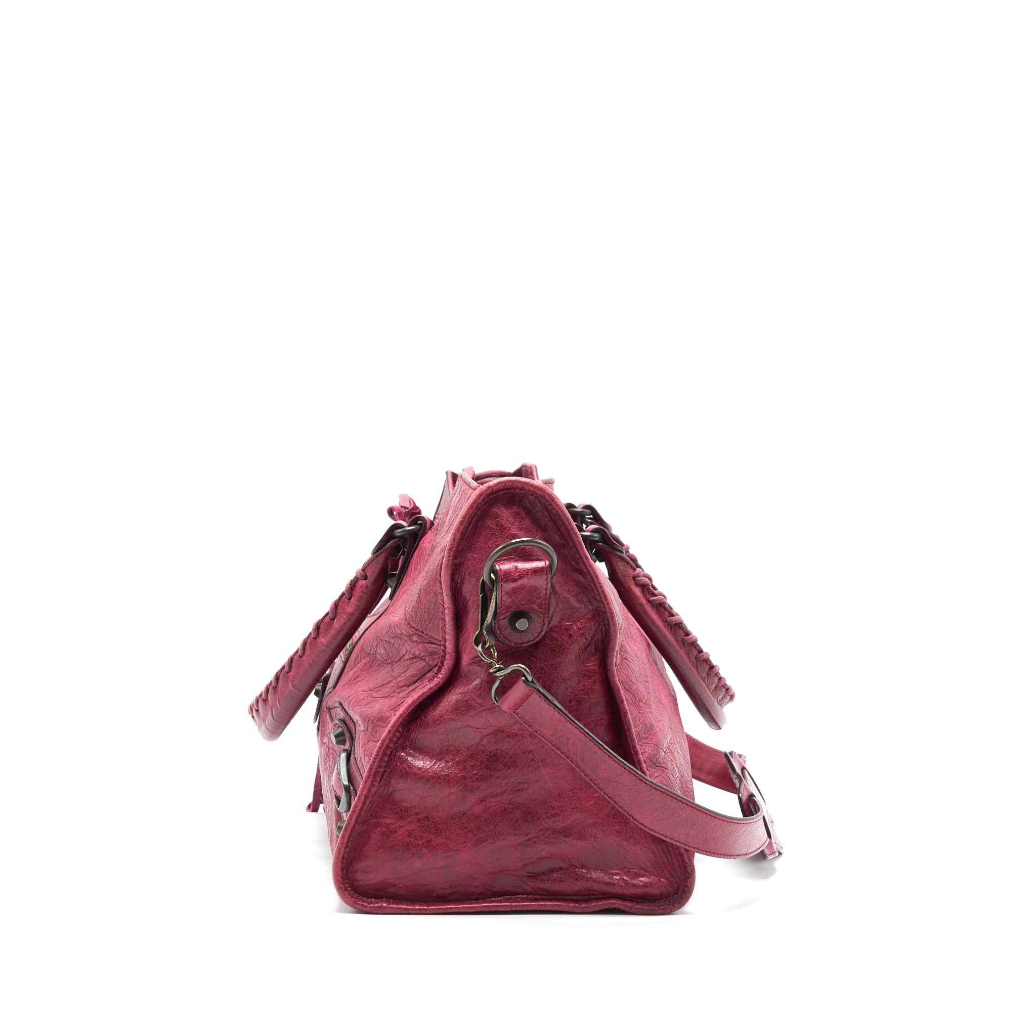 BALENCIAGA CLASSIC CITY BAG DARK RED