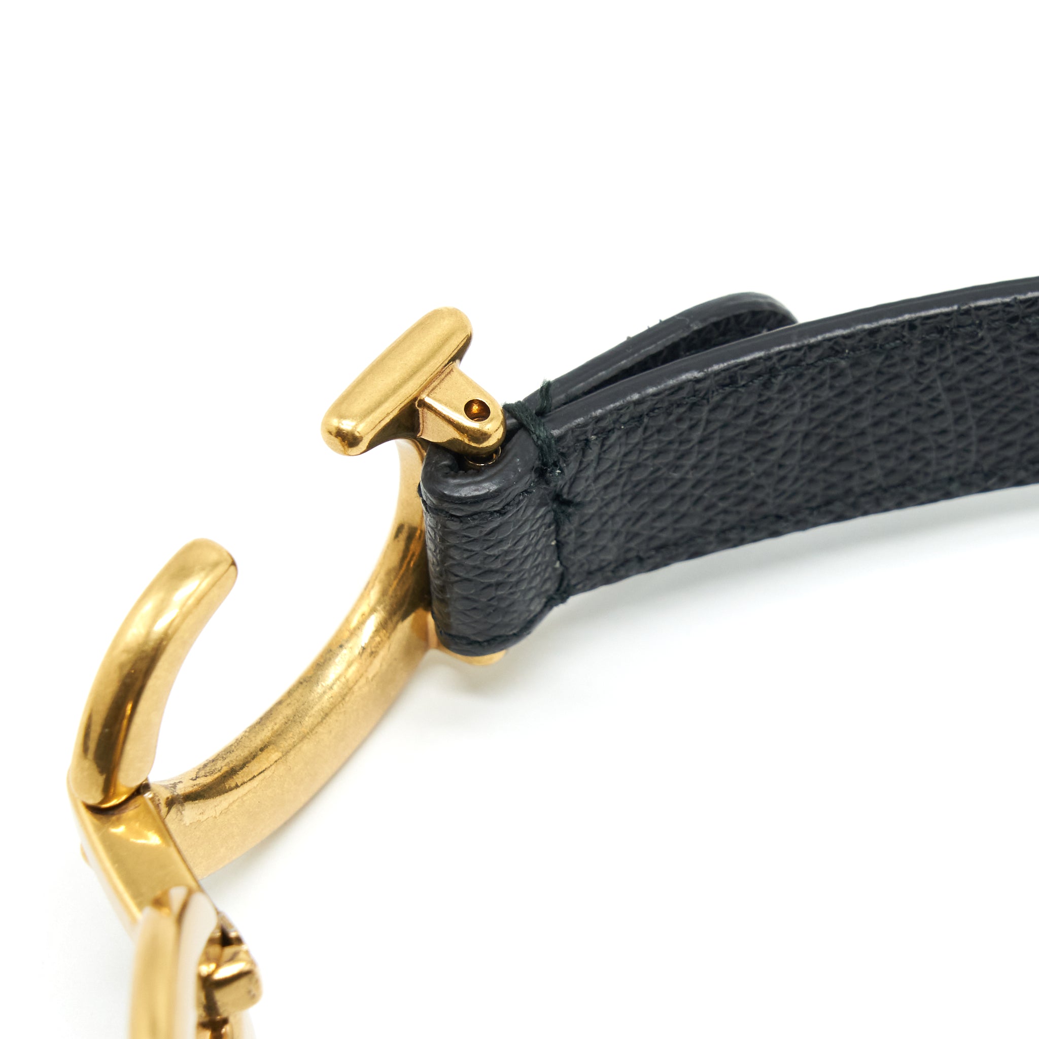DIOR MEDIUM SADDLE BAG GRAINED CALFSKIN BLACK GHW
