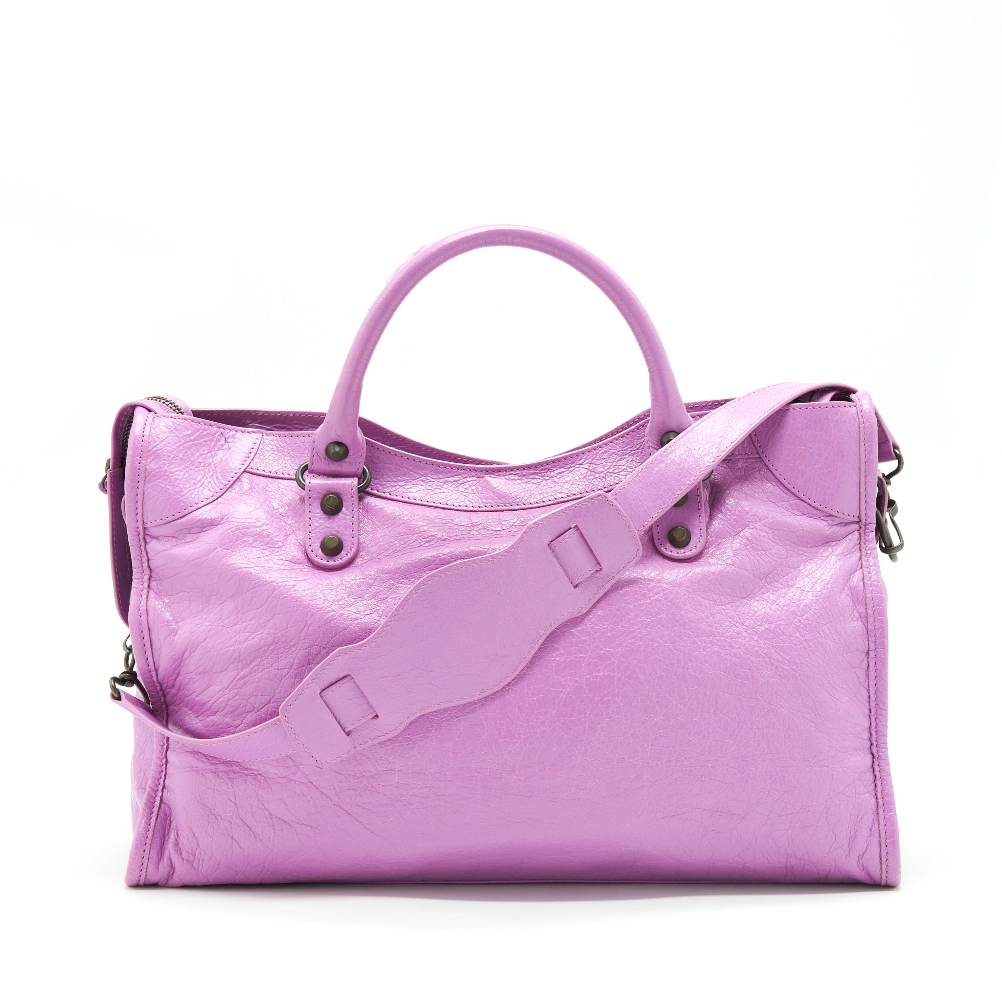 BALENCIAGA CLASSIC CITY BAG PURPLE