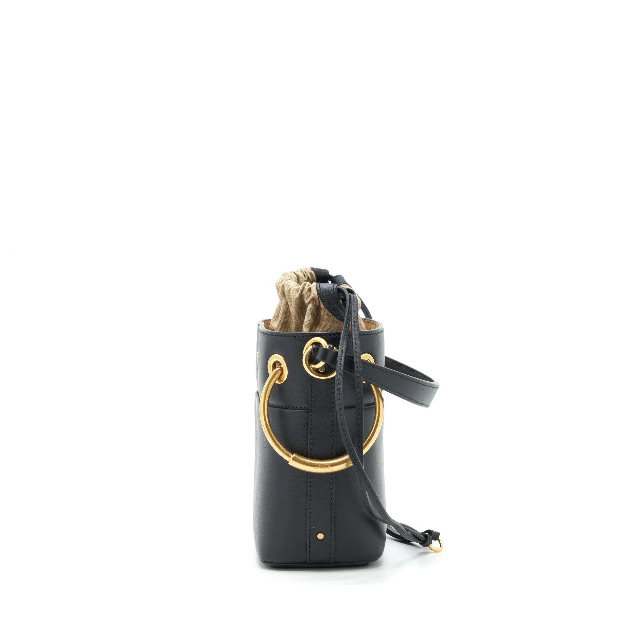 CHLOE ROY BUCKET BAG BLACK GHW