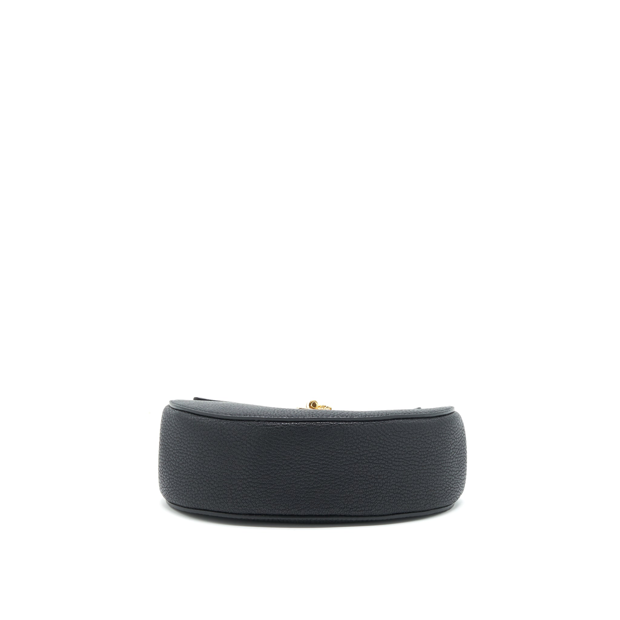 CHLOE DREW SHOULDER BAG GRAINED CALFSKIN BLACK GHW
