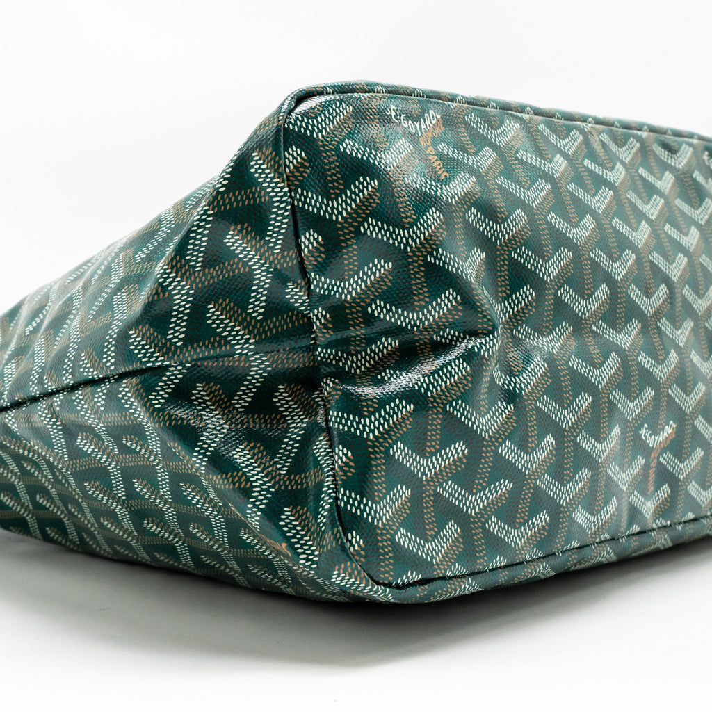 GOYARD BOHEME HOBO PM GOYARDINE CANVAS/CALFSKIN GREEN SHW