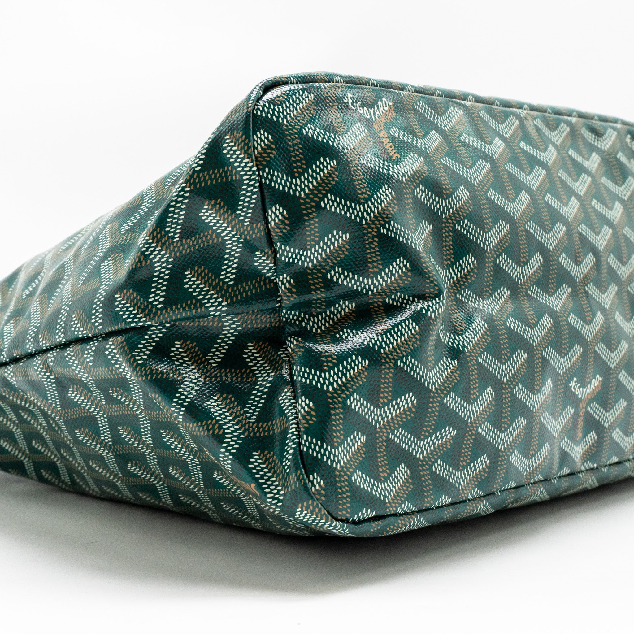 GOYARD BOHEME HOBO PM GOYARDINE CANVAS/CALFSKIN GREEN SHW