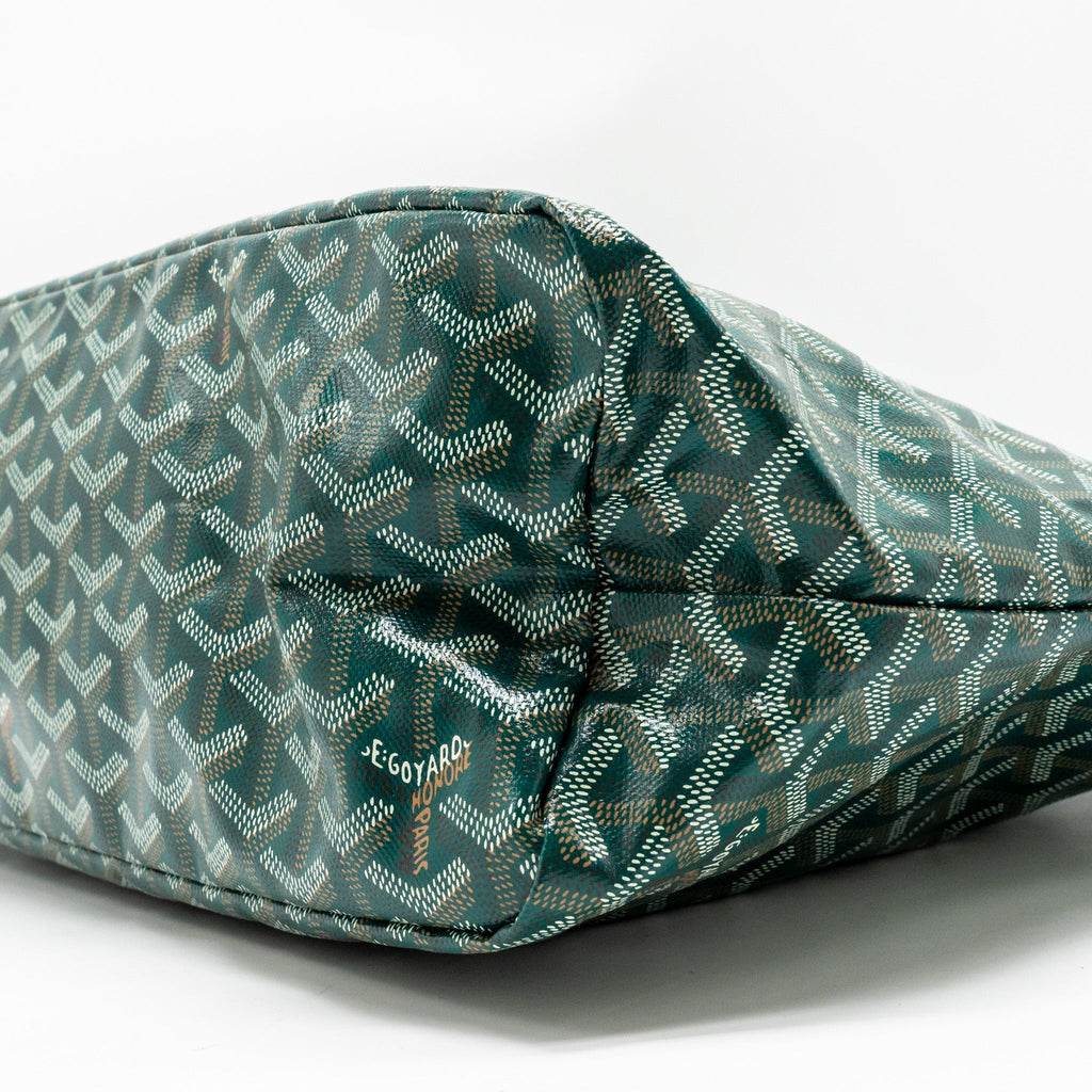 GOYARD BOHEME HOBO PM GOYARDINE CANVAS/CALFSKIN GREEN SHW