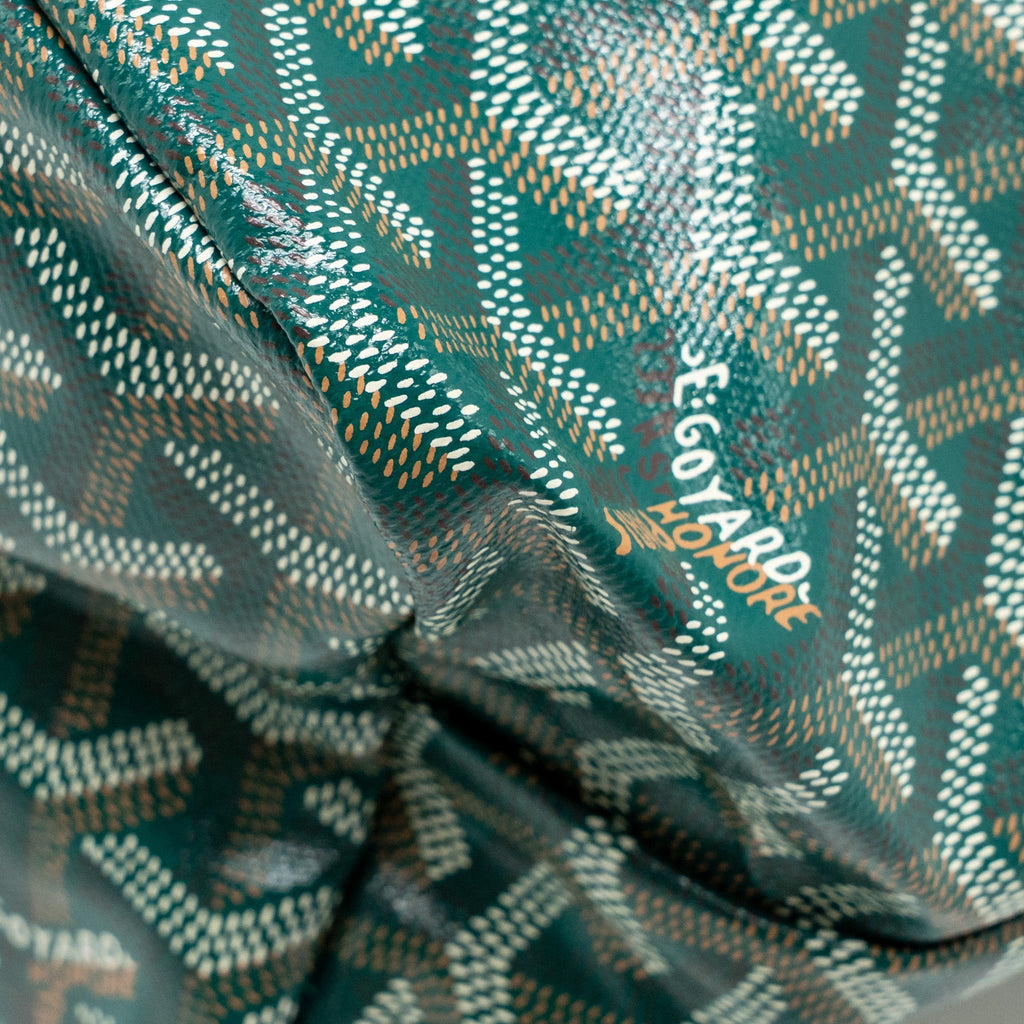 GOYARD BOHEME HOBO PM GOYARDINE CANVAS/CALFSKIN GREEN SHW