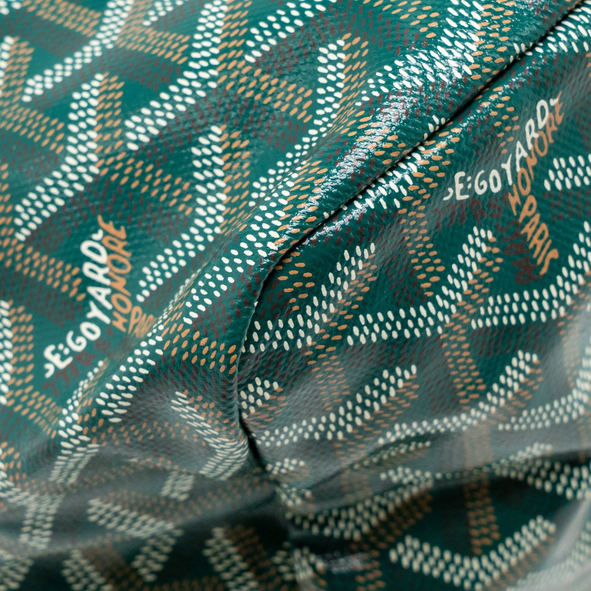 GOYARD BOHEME HOBO PM GOYARDINE CANVAS/CALFSKIN GREEN SHW