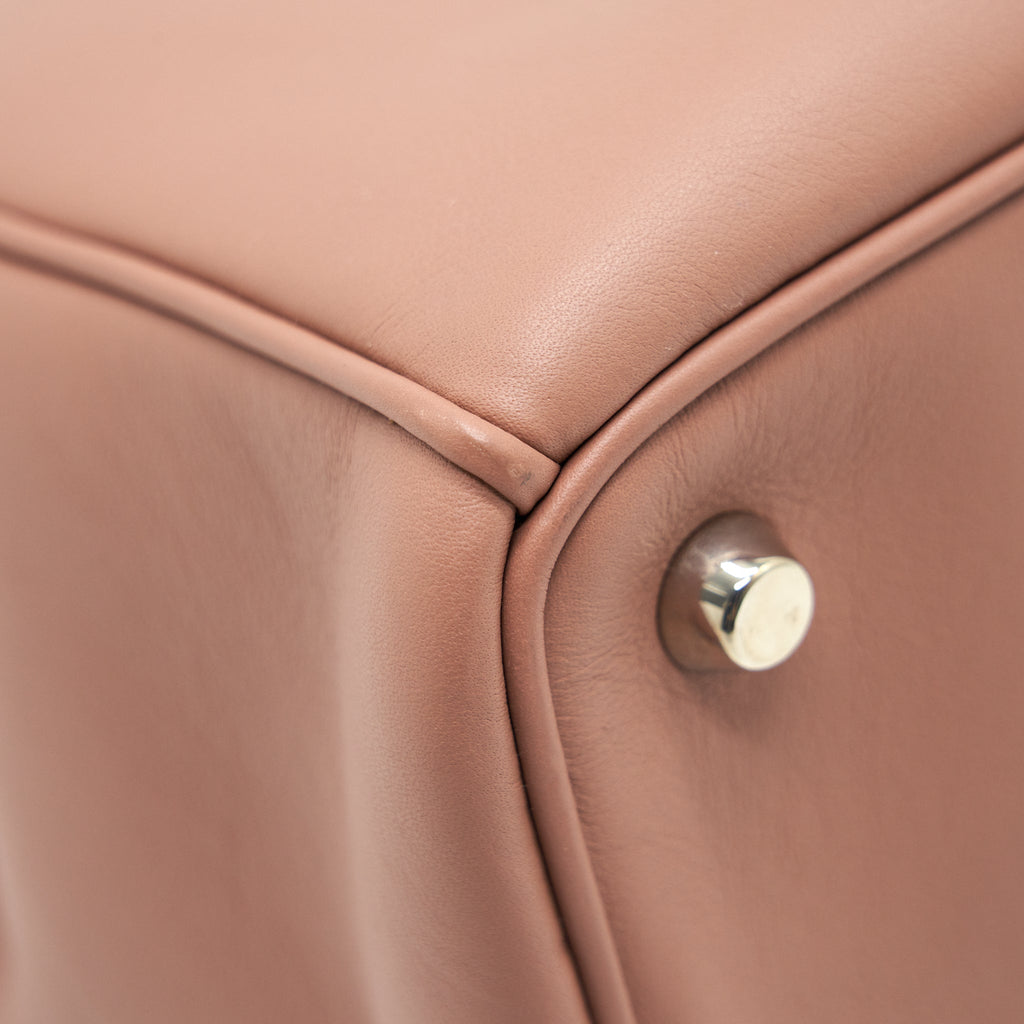 CHRISTIAN DIOR SMALL DIORISSIMO BAG DUSTY PINK/ PURPLER WITH SHW