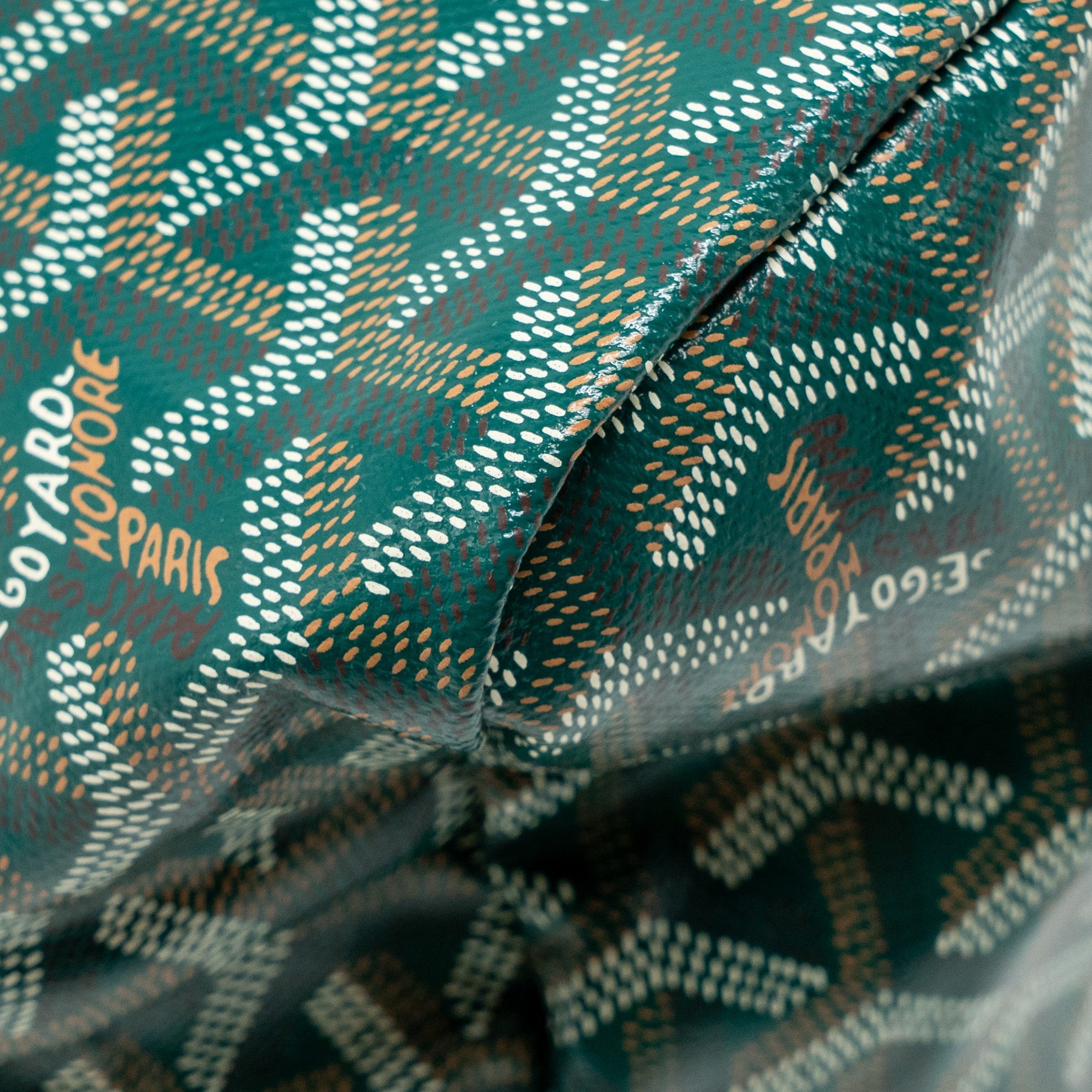 GOYARD BOHEME HOBO PM GOYARDINE CANVAS/CALFSKIN GREEN SHW