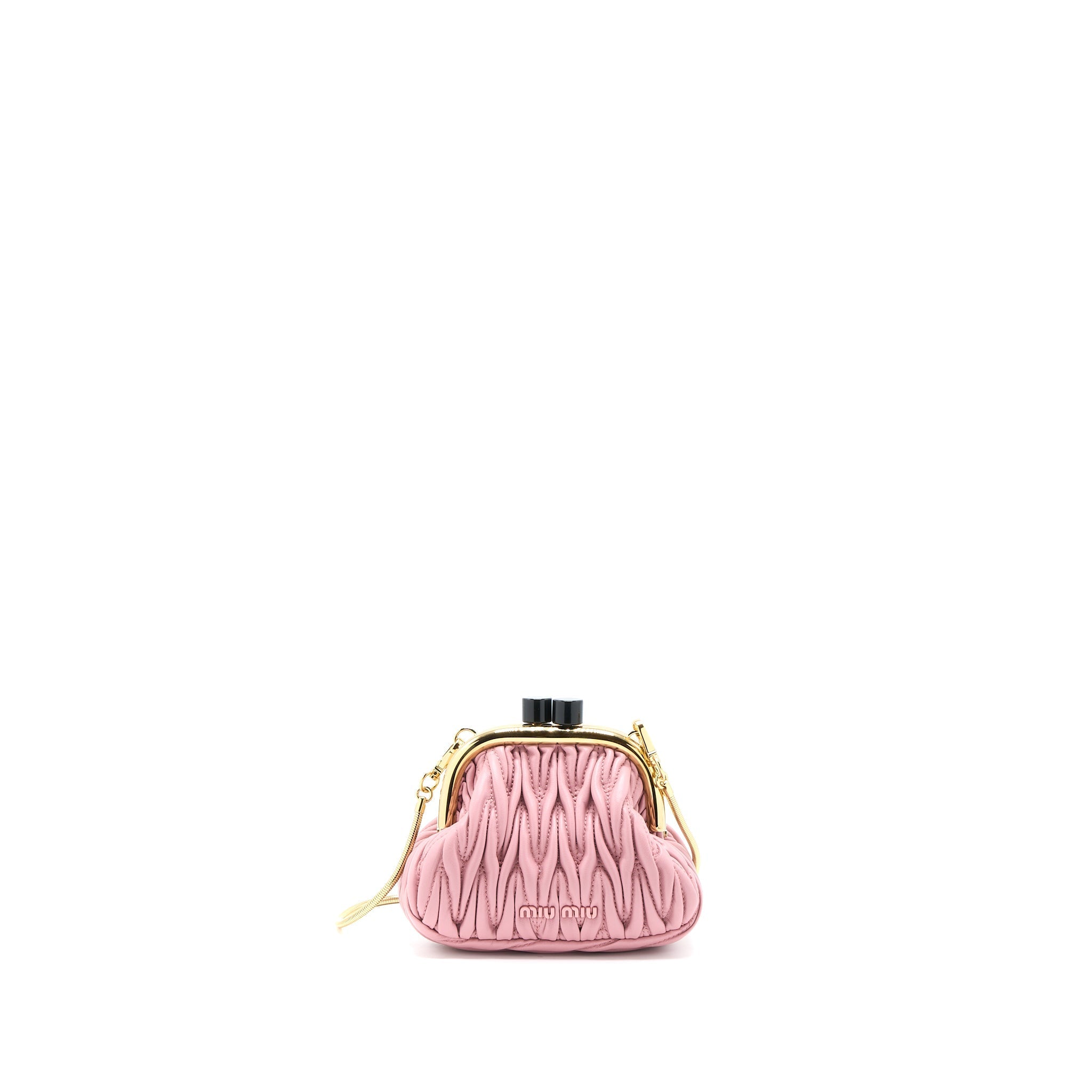 MIU MIU MIU BELLE MINI BAG NAPPA PINK GHW