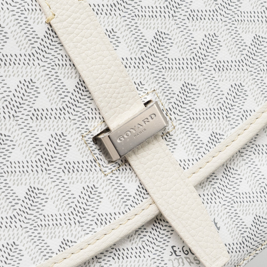 GOYARD BELVEDERE PM MESSANGER BAG GOYARDLINE CANVAS WHITE SHW