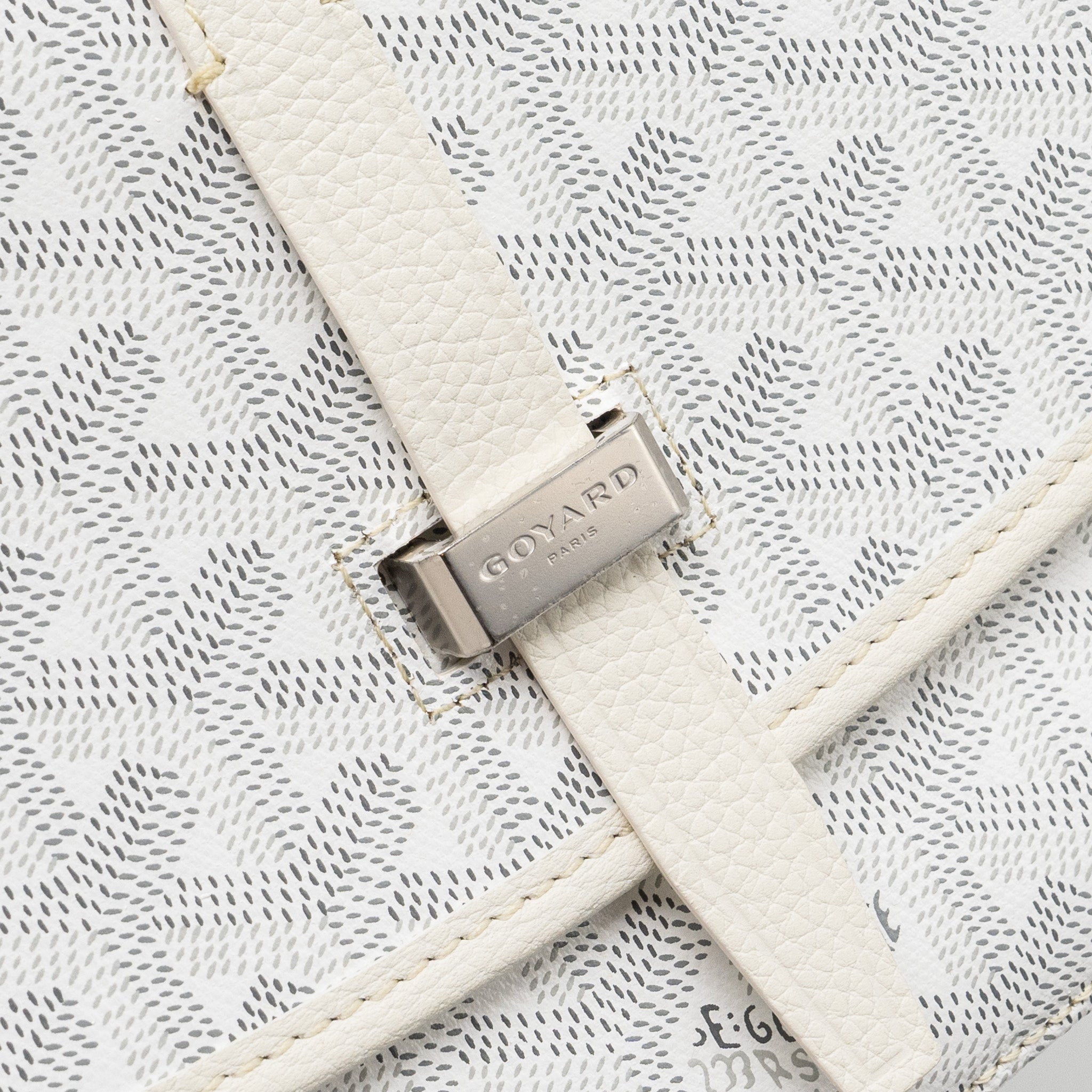 GOYARD BELVEDERE PM MESSANGER BAG GOYARDLINE CANVAS WHITE SHW