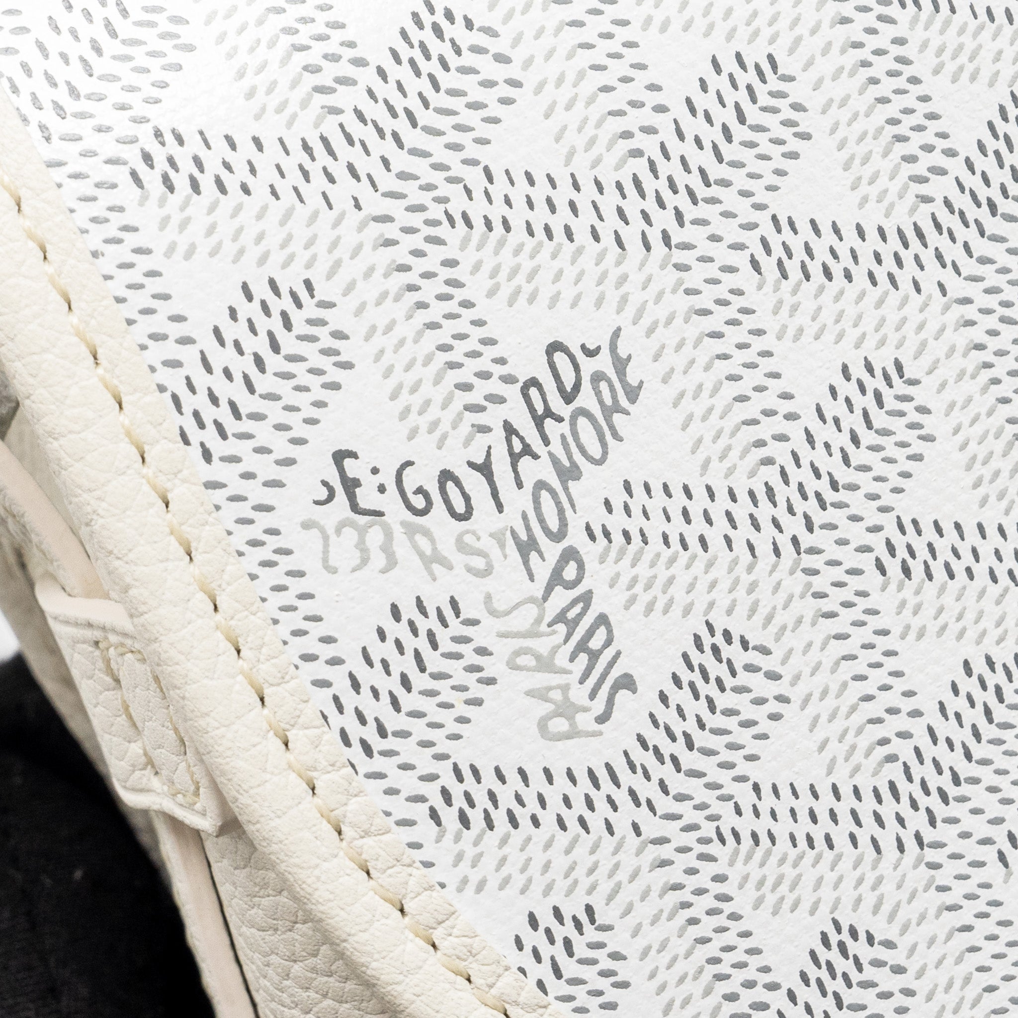 GOYARD BELVEDERE PM MESSANGER BAG GOYARDLINE CANVAS WHITE SHW