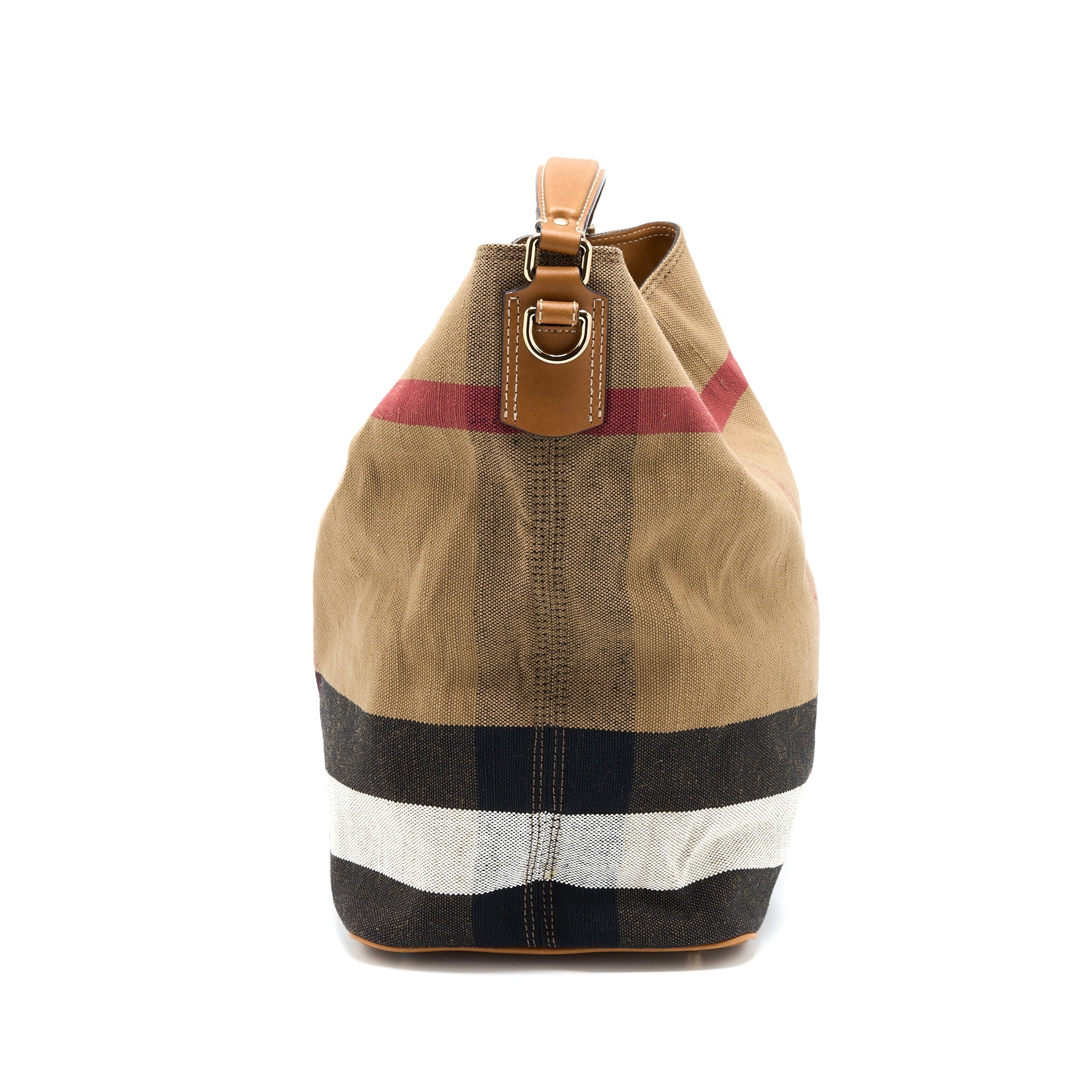 BURBERRY BUCKET BAG CANVAS MULTICOLOUR GHW