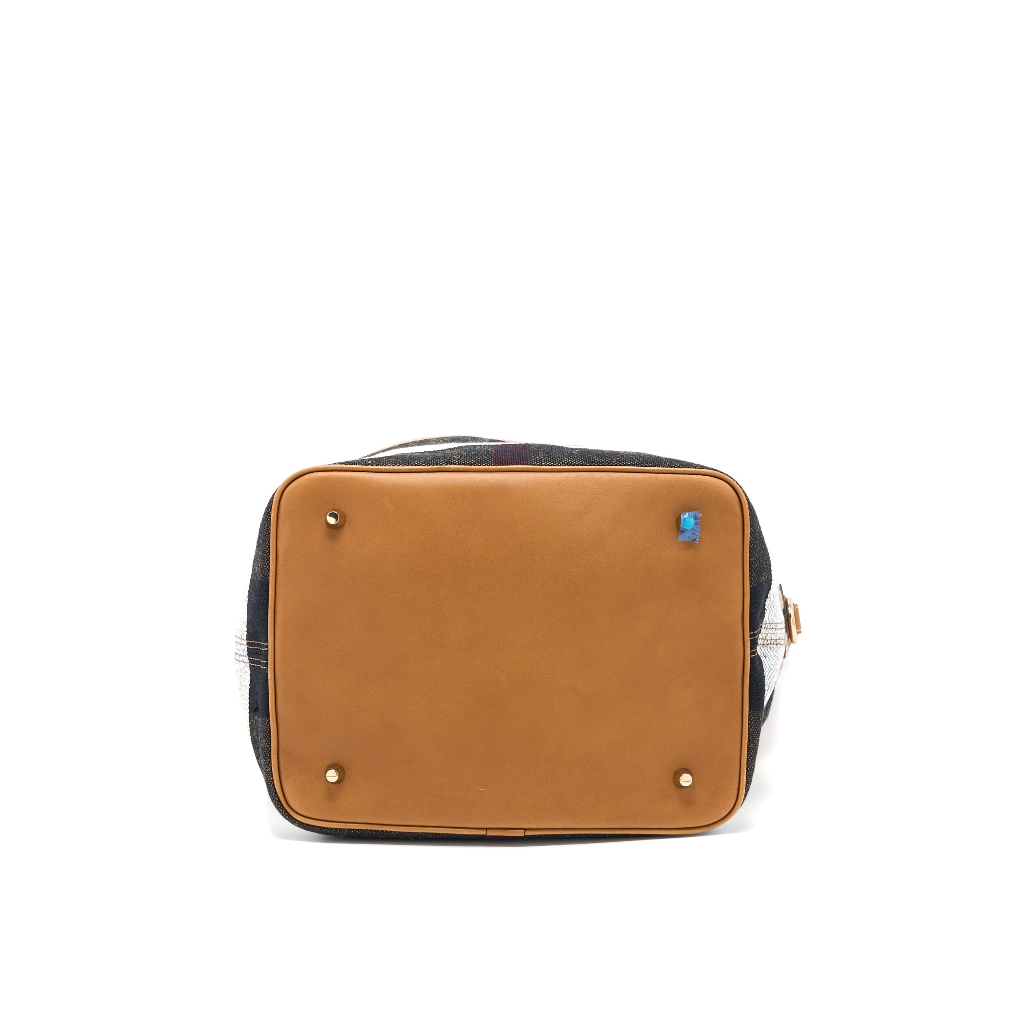 BURBERRY BUCKET BAG CANVAS MULTICOLOUR GHW