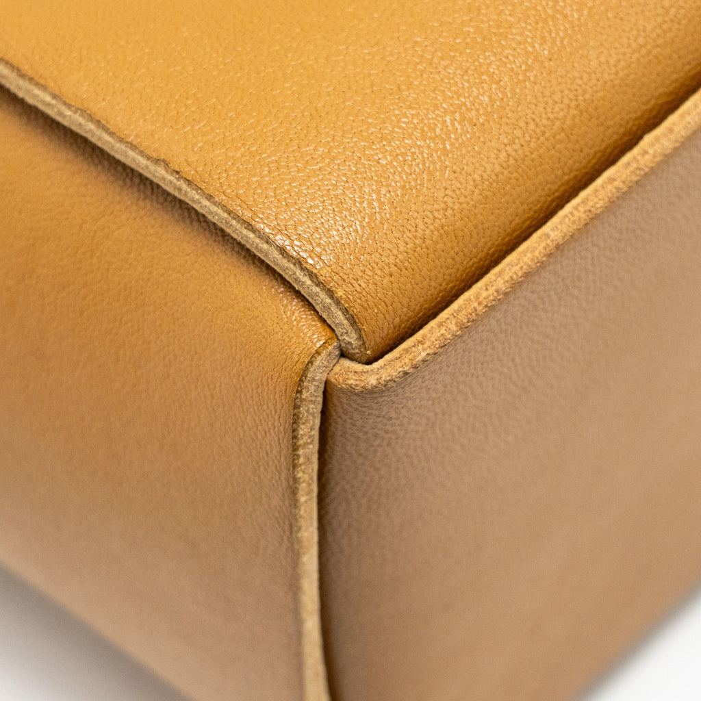 BOTTEGA VENETA MINI ARCO TOTE LAMBSKIN CAMEL GHW