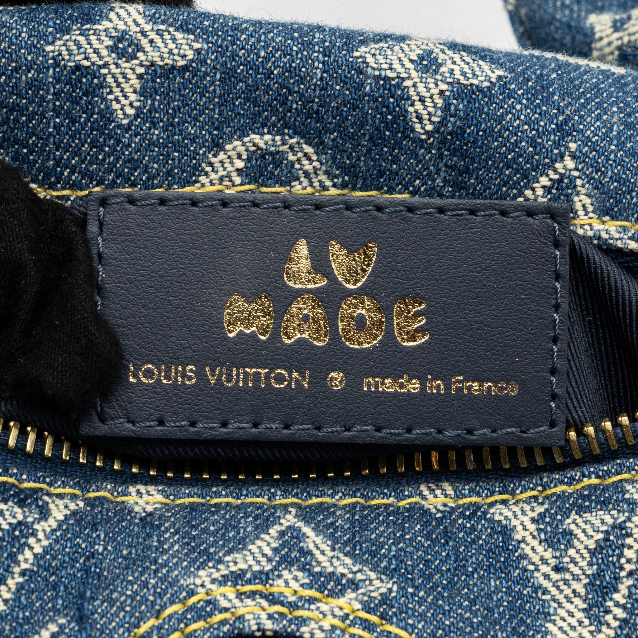 LOUIS VUITTON JAPANESE CRUISER BAG LIMITED EDITION MONOGRAM DENIM/LEATHER BLUE GHW(NEW VERSION)