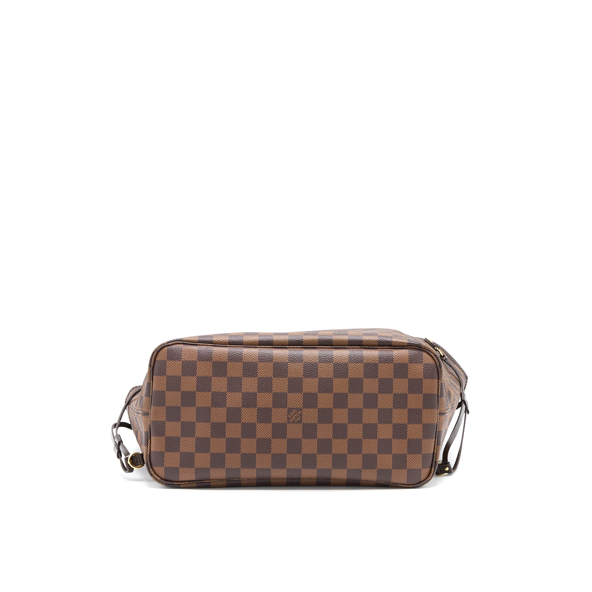 LOUIS VUITTON NEVERFULL MM DAMIER EBENE GHW WITH INITIAL S.S
