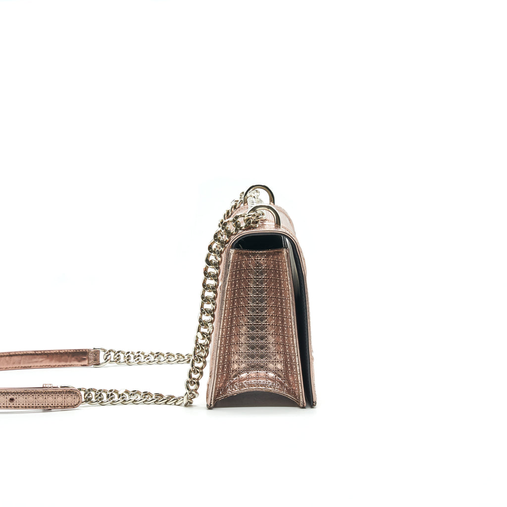 CHRISTIAN DIOR DIORAMA MEDIUM METALLIC PINK GOLD  SHW