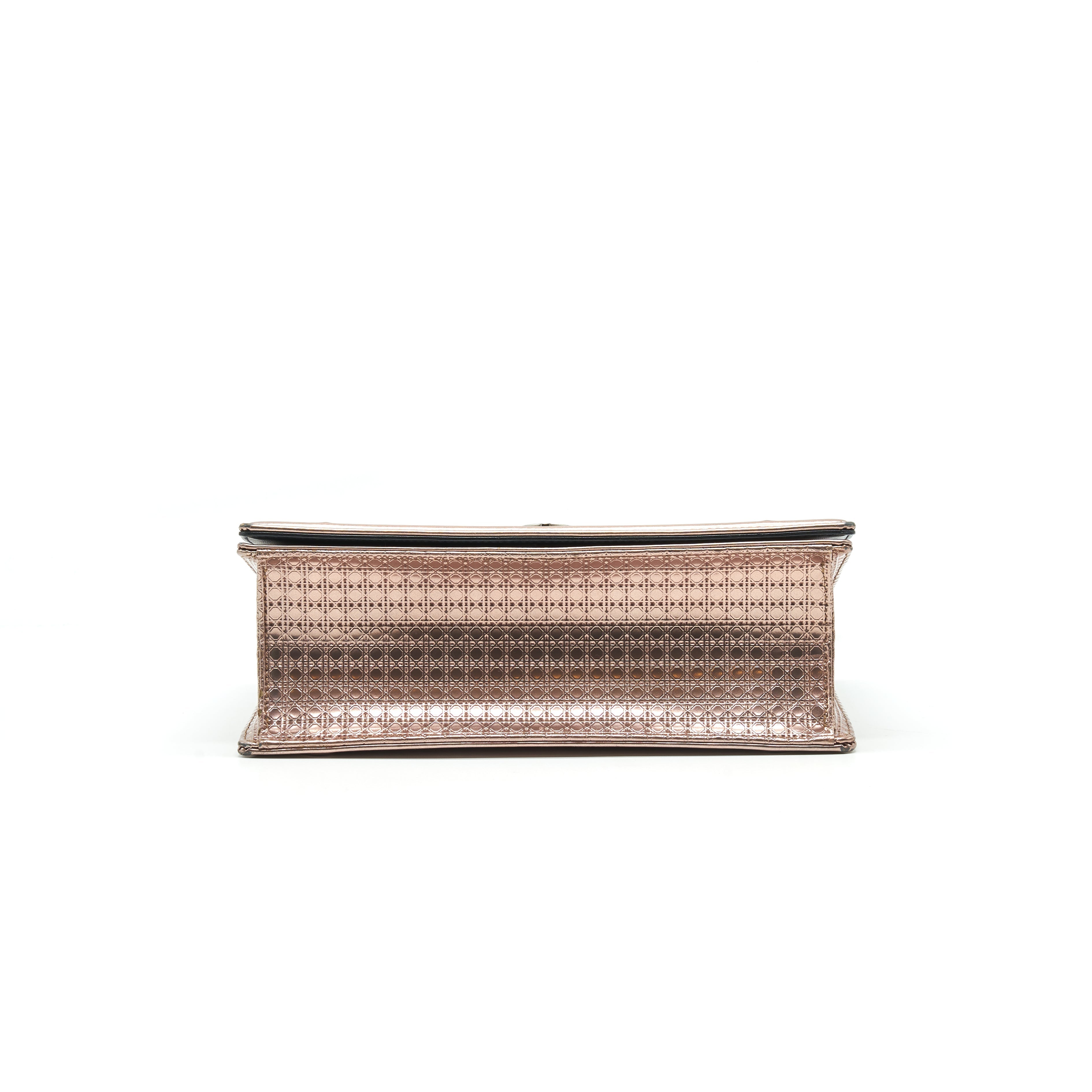 CHRISTIAN DIOR DIORAMA MEDIUM METALLIC PINK GOLD  SHW