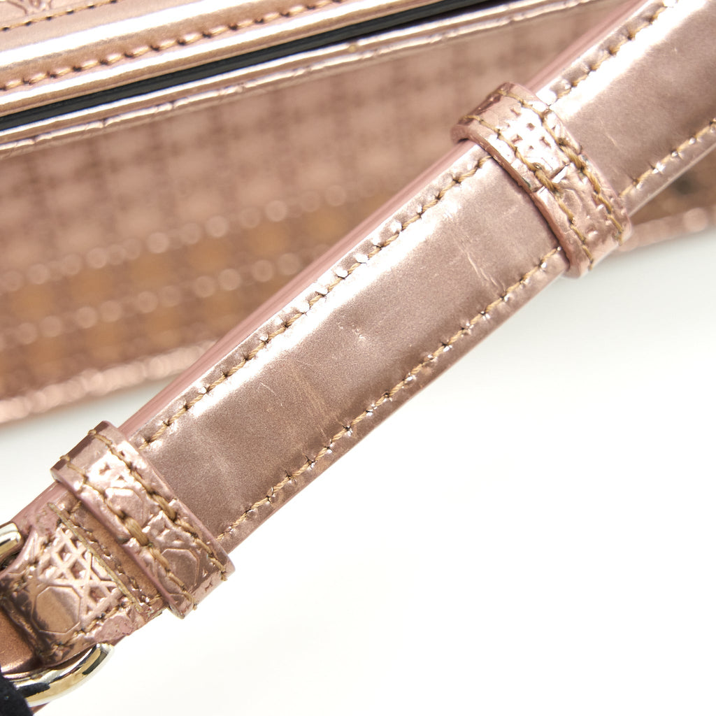CHRISTIAN DIOR DIORAMA MEDIUM METALLIC PINK GOLD  SHW