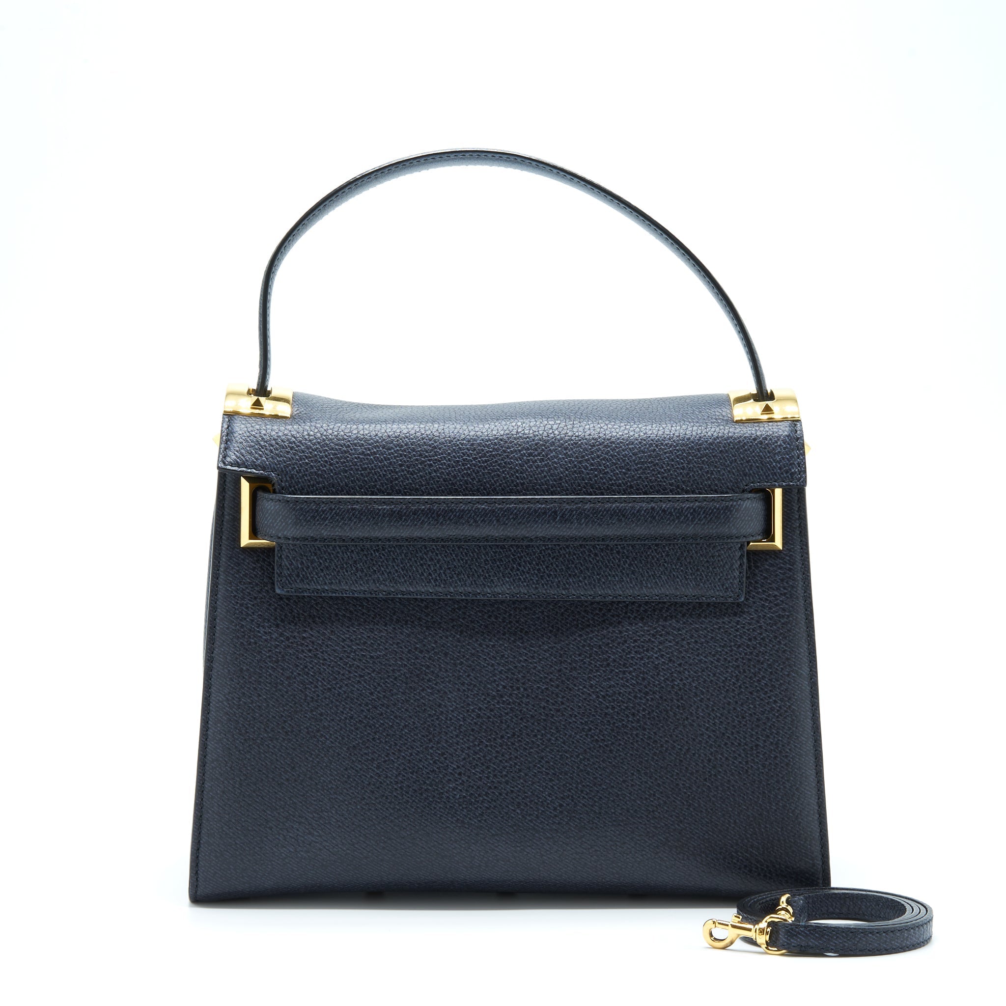 VALENTINO MY ROCKSTUD TOTE BAG NAVY GHW