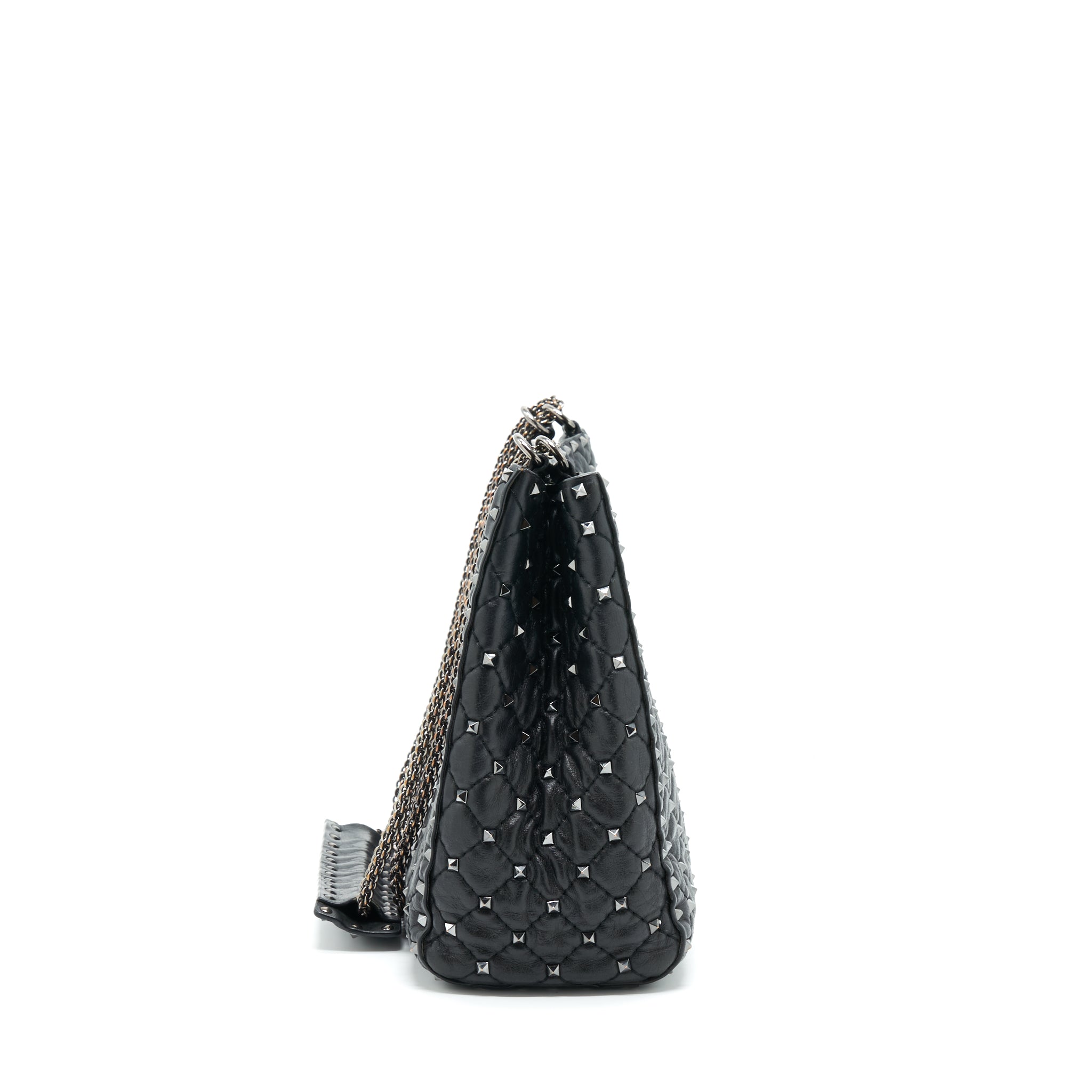 VALENTINO GARAVANI ROCKSTUD TOTE/SHOULDER BAG BLACK SHW