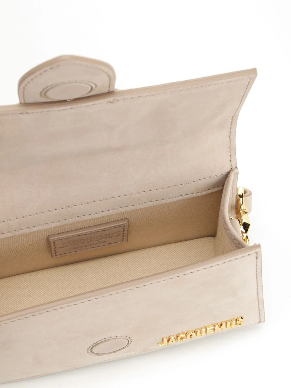 JACQUEMUS THE BAMBINO BEIGE MINI TOTE BAG
