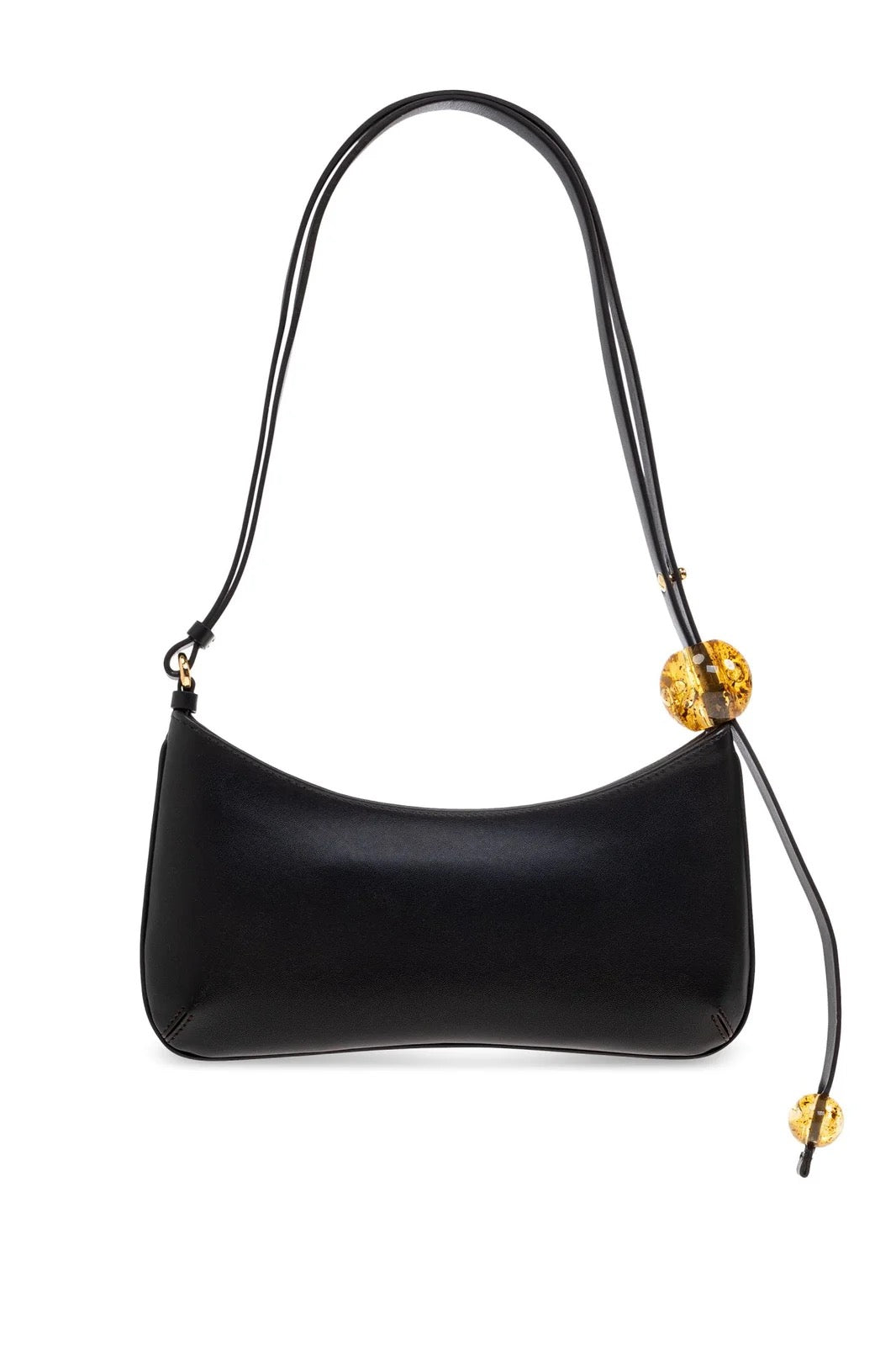 JACQUEMUS BISOU PERLE LOGO PLAQUE SHOULDER BAG
