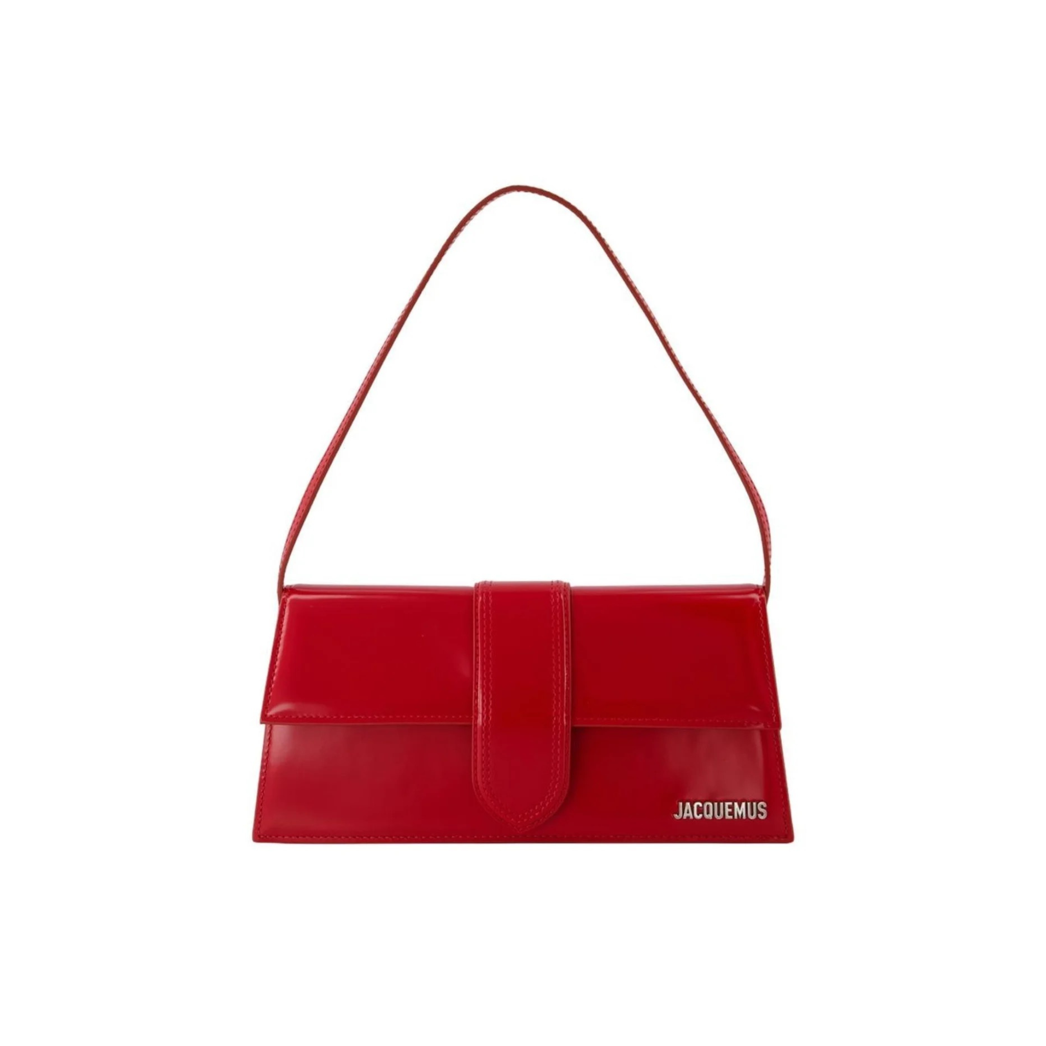 JACQUEMUS RED THE LONG BAMBINO FLAP BAG