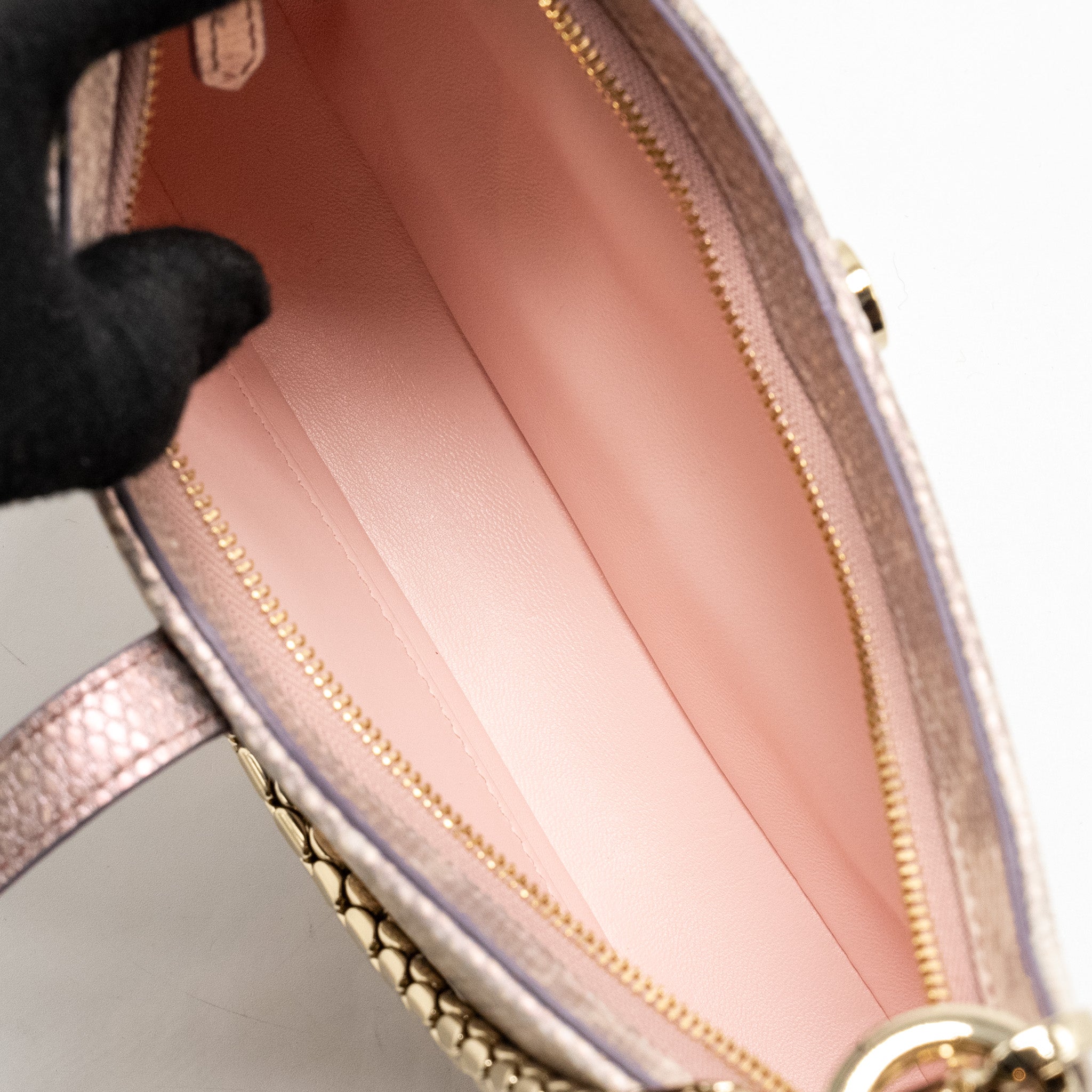 BVLGARI SMALL SERPENTI BAIA SHOULDER BAG KARUNG LEATHER PINK LGHW