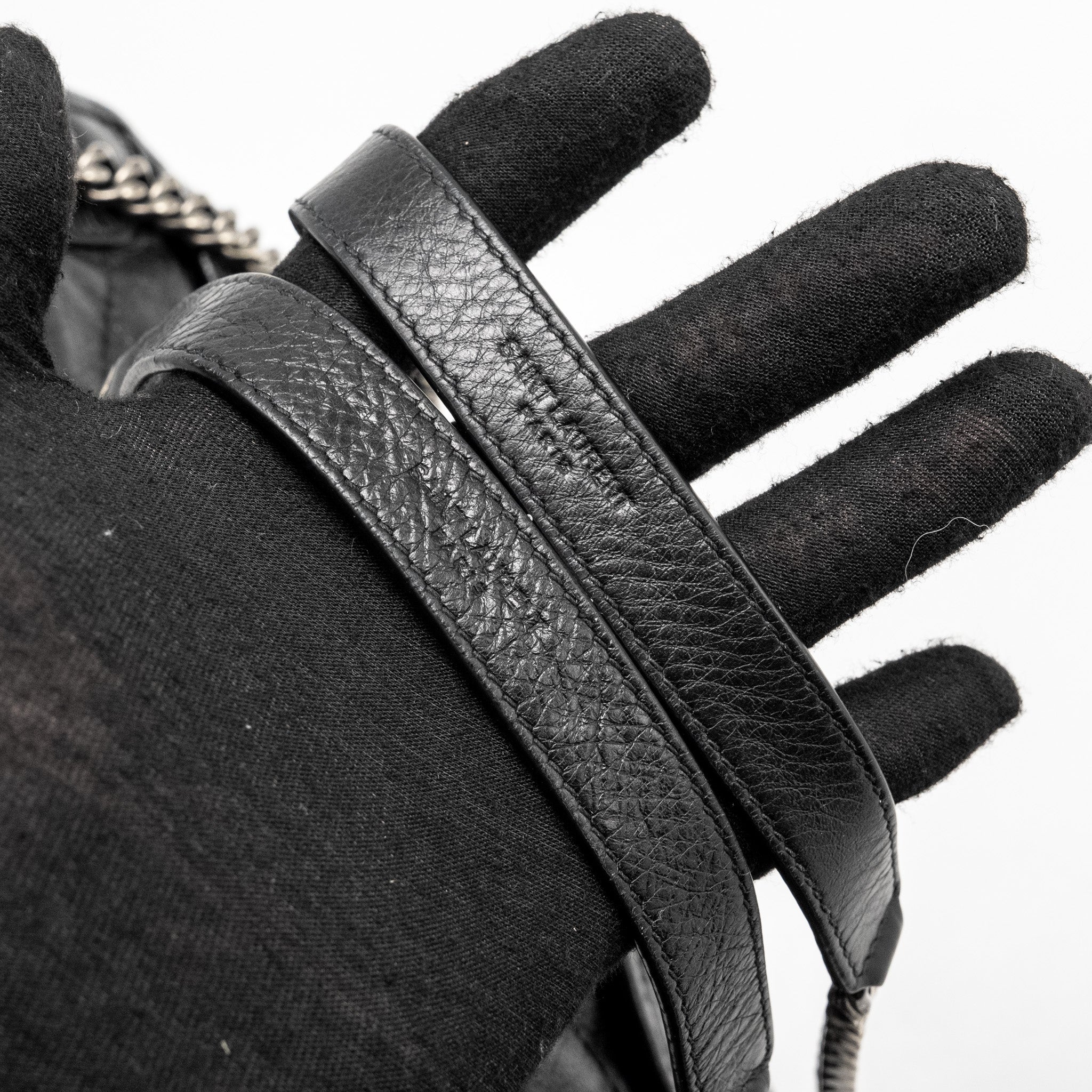 SAINT LAURENT/YSL MEDIUM NIKI CALFSKIN BLACK SHW