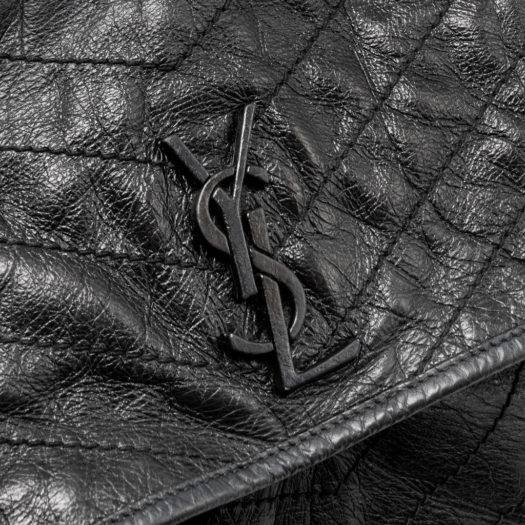 SAINT LAURENT/YSL MEDIUM NIKI CALFSKIN BLACK SHW