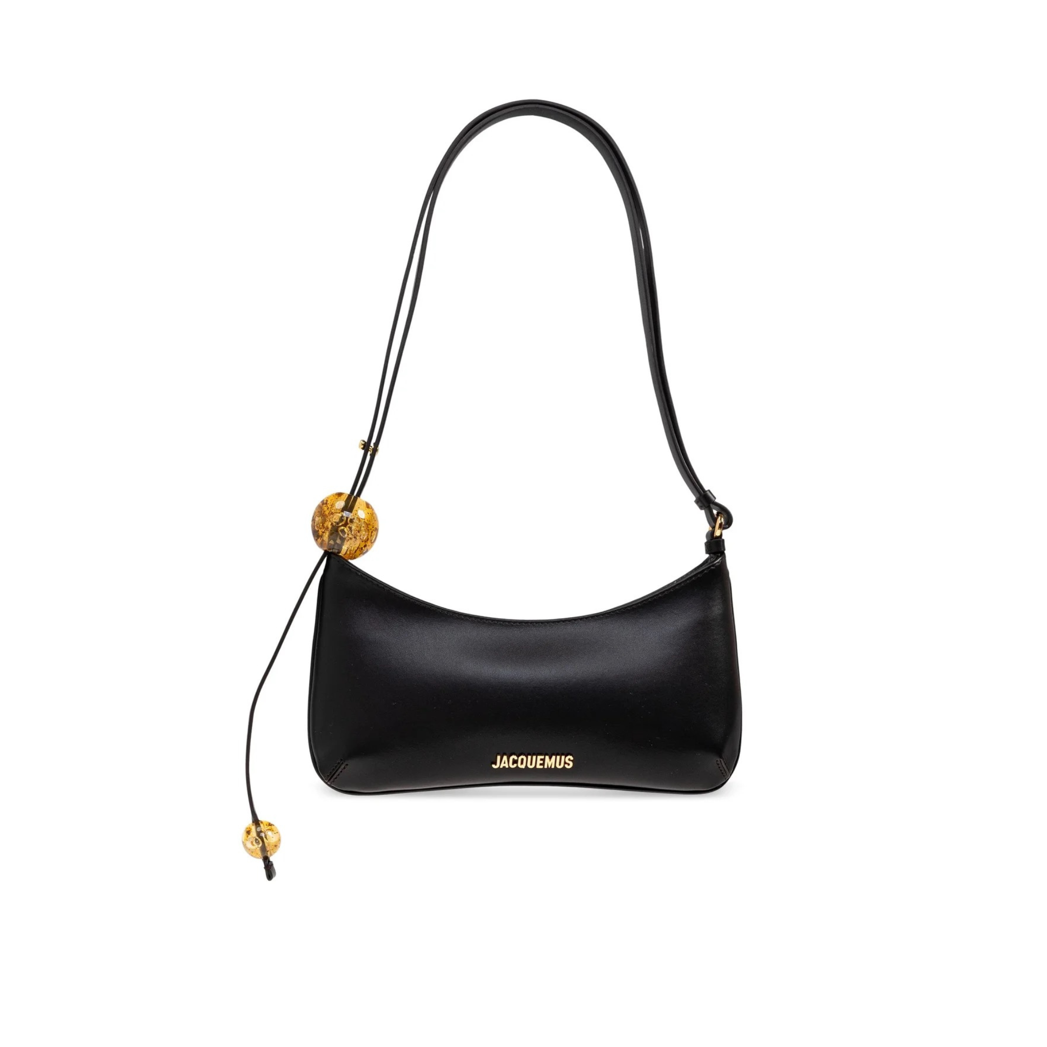 JACQUEMUS BISOU PERLE LOGO PLAQUE SHOULDER BAG