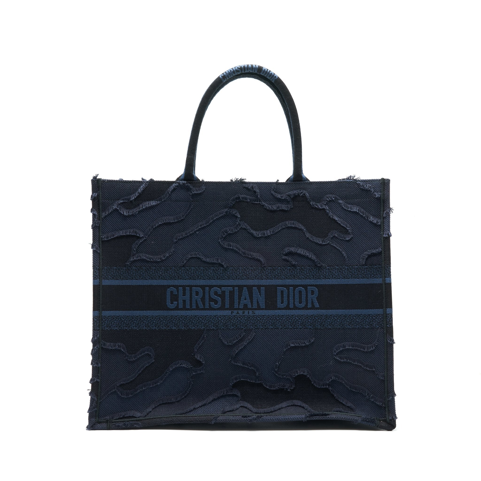 CHRISTIAN DIOR DIOR BOOK TOTE DENIM BLUE