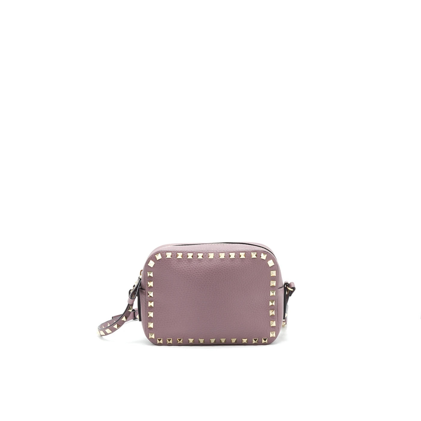 VALENTINO ROCKSTUD CROSSBODY CAMERA BAG LIGHT PURPLE
